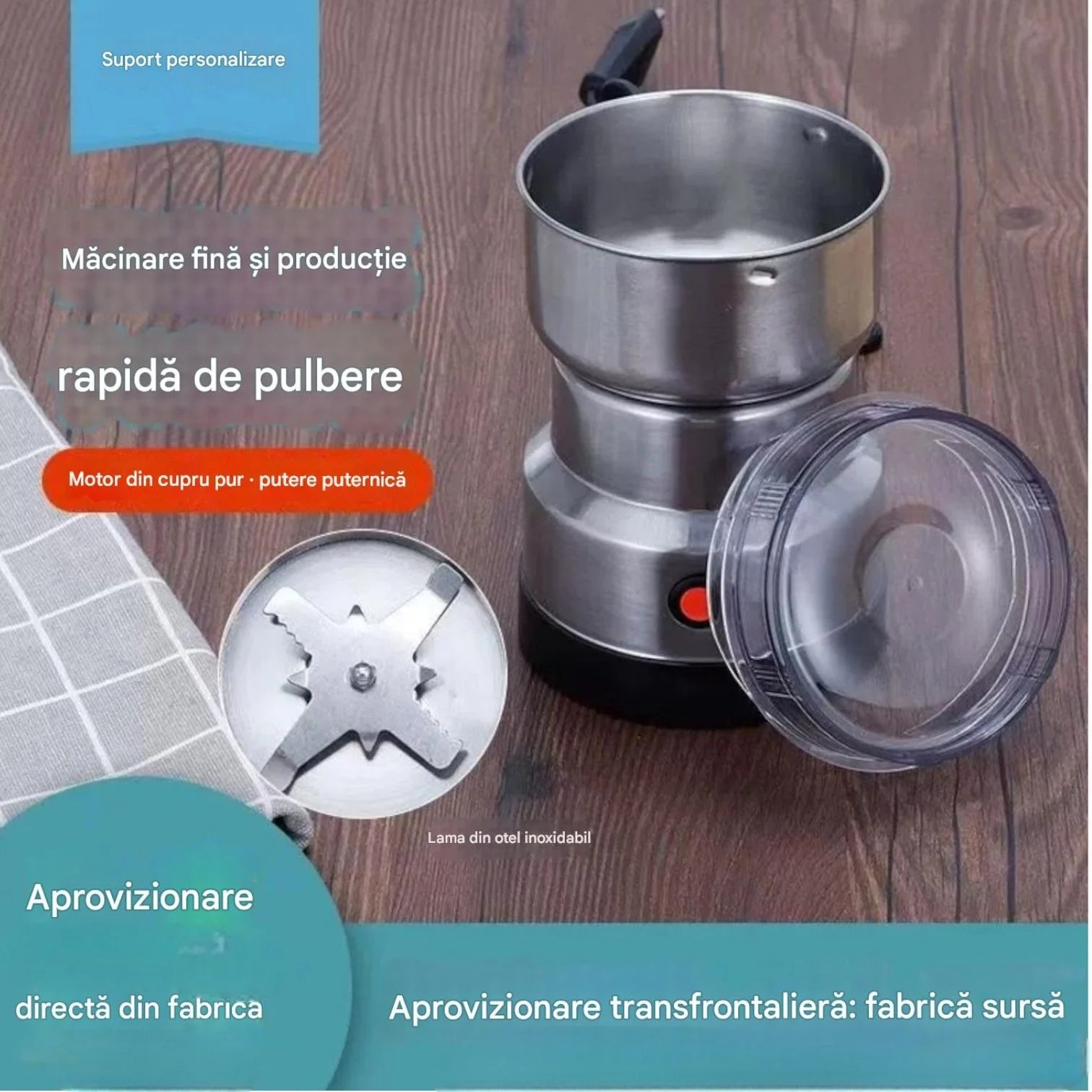 Rasnita Cafea Electrica, 16x10 cm Engros