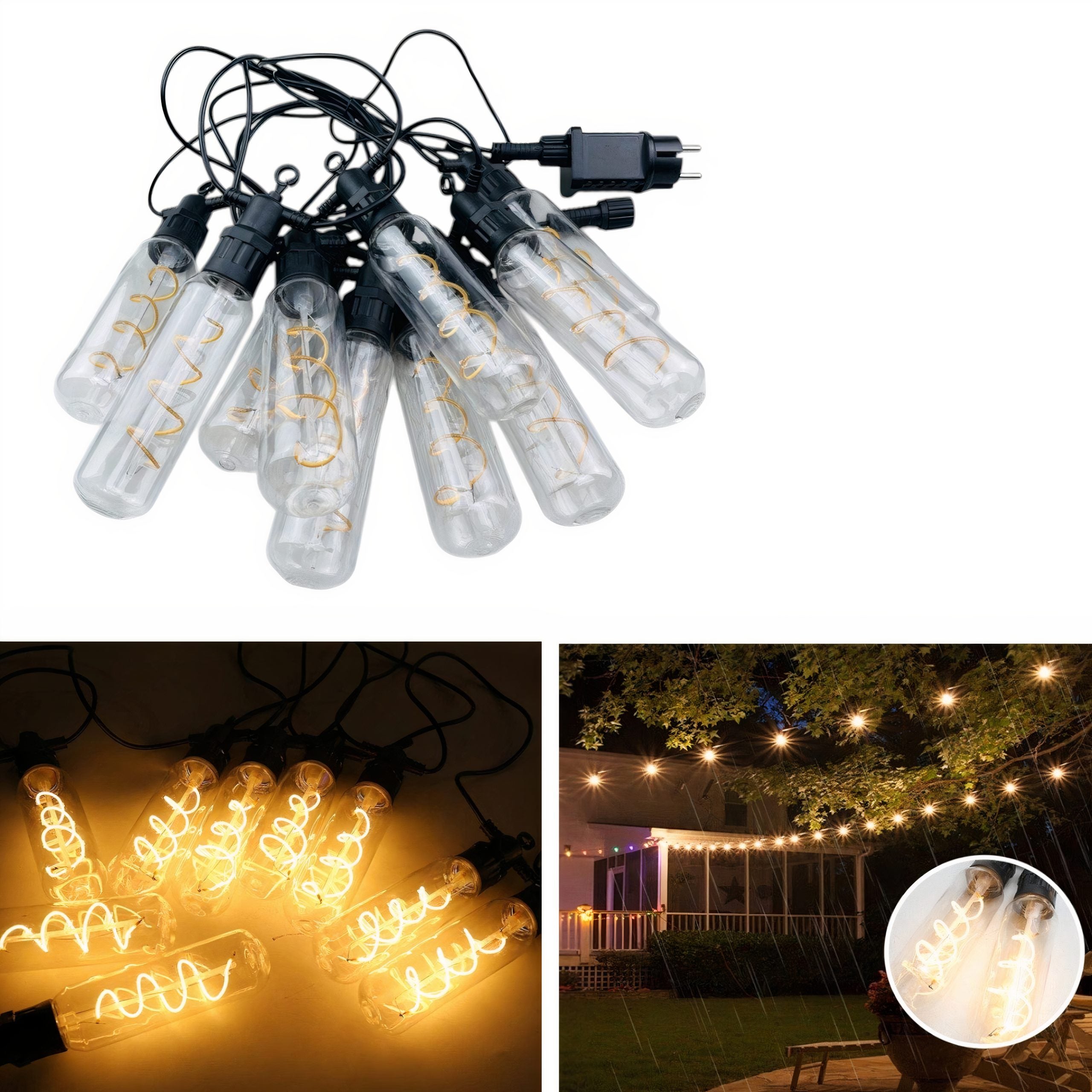 Ghirlanda Luminoasa 5M, 10 Becuri LED Model Spirala Engros