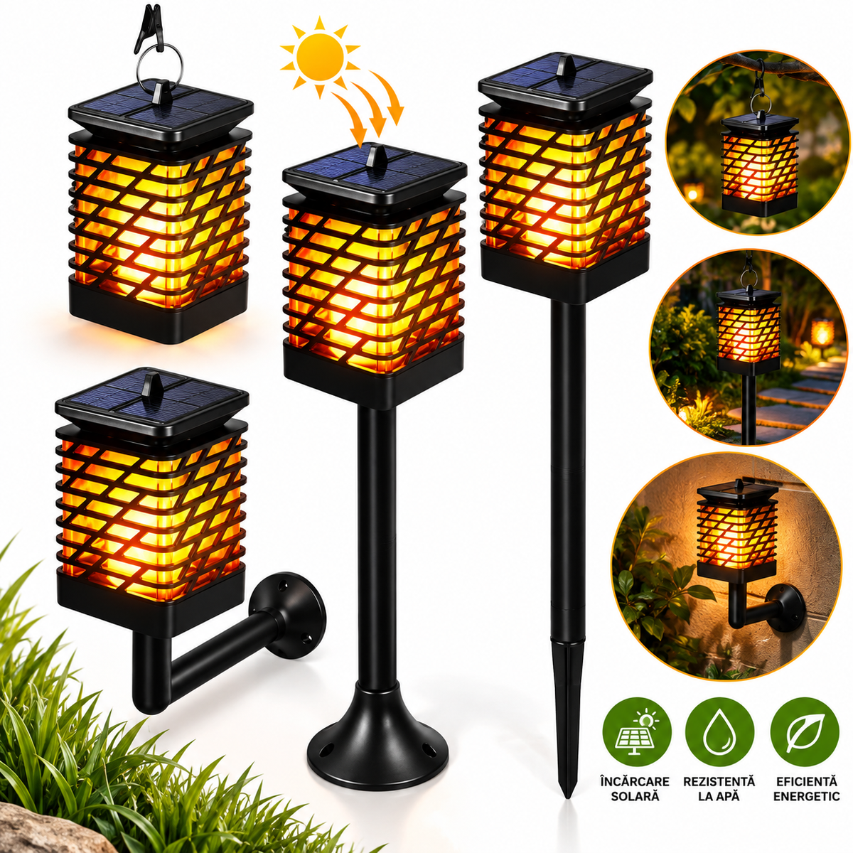 Lampa Solara pentru Gradina 65cm Impermeabila Engros