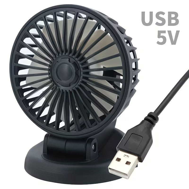 Ventilator Portabil USB 5V, 16cm, Reglaj Multi-Poziție 360°, pentru Birou și Mașină, Reîncărcabil Engros