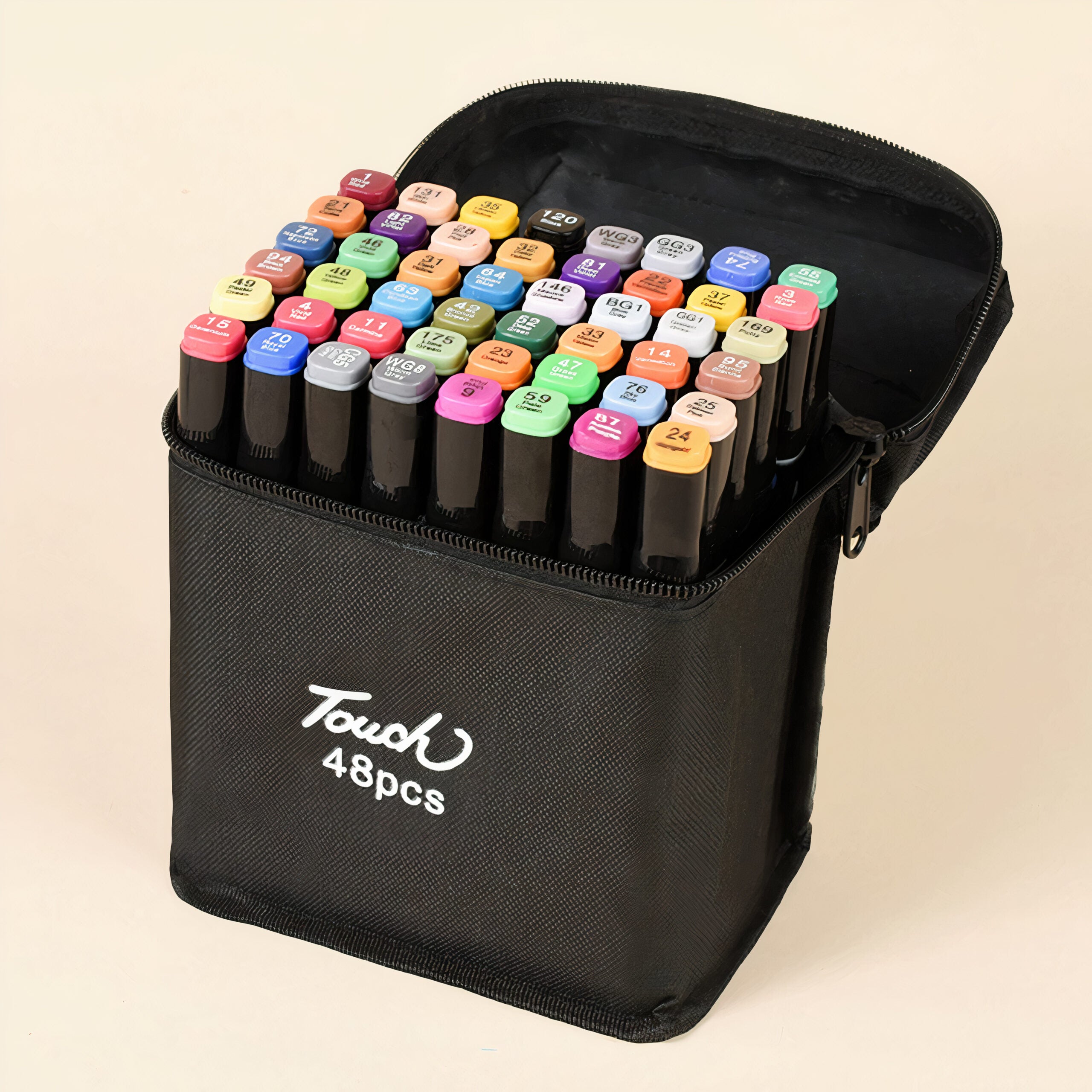 Markere 48/Set Doua Capete, Gentuta, Carioci Multicolor, 15 cm Engros