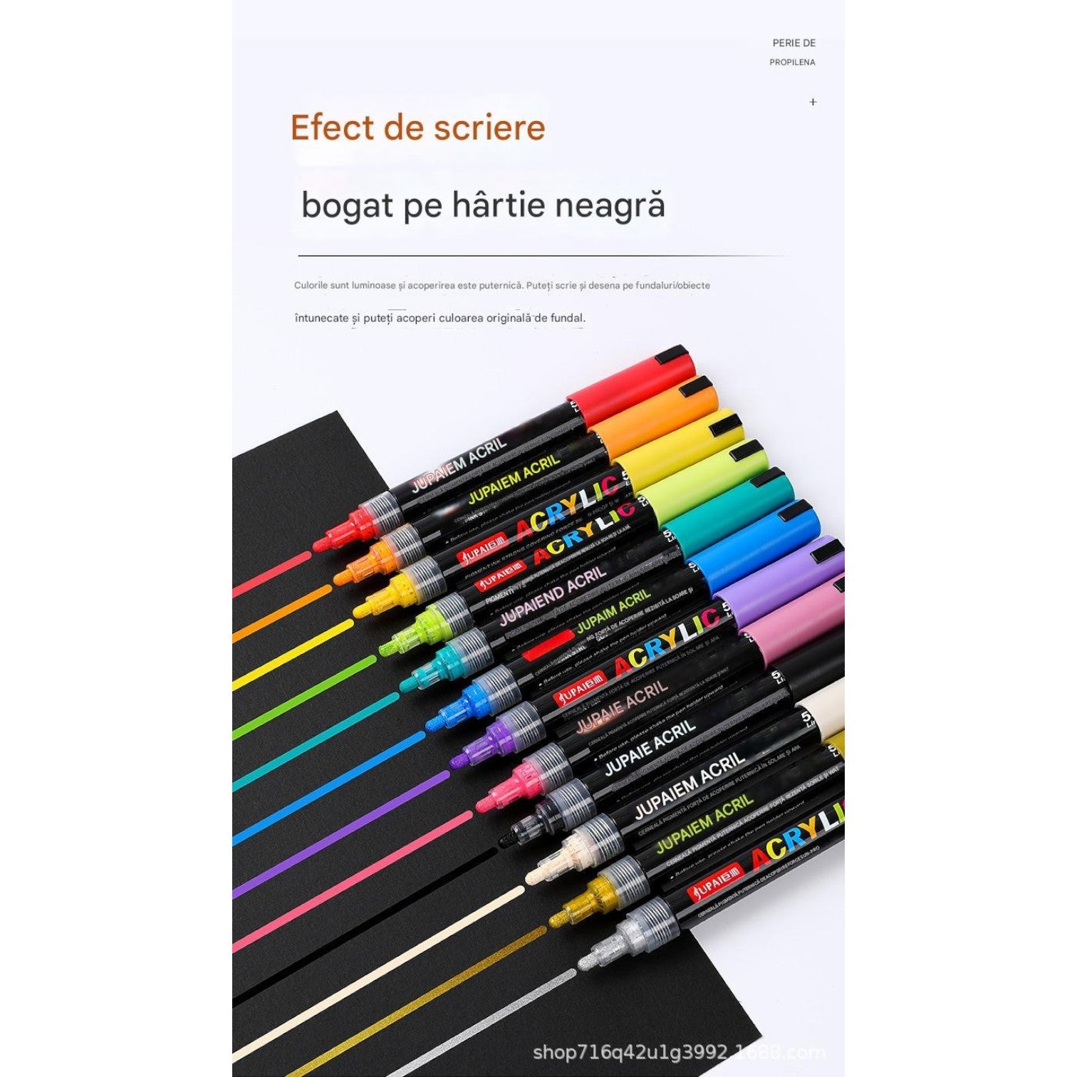Markere Acrilice Vopsea 12/set, Engros