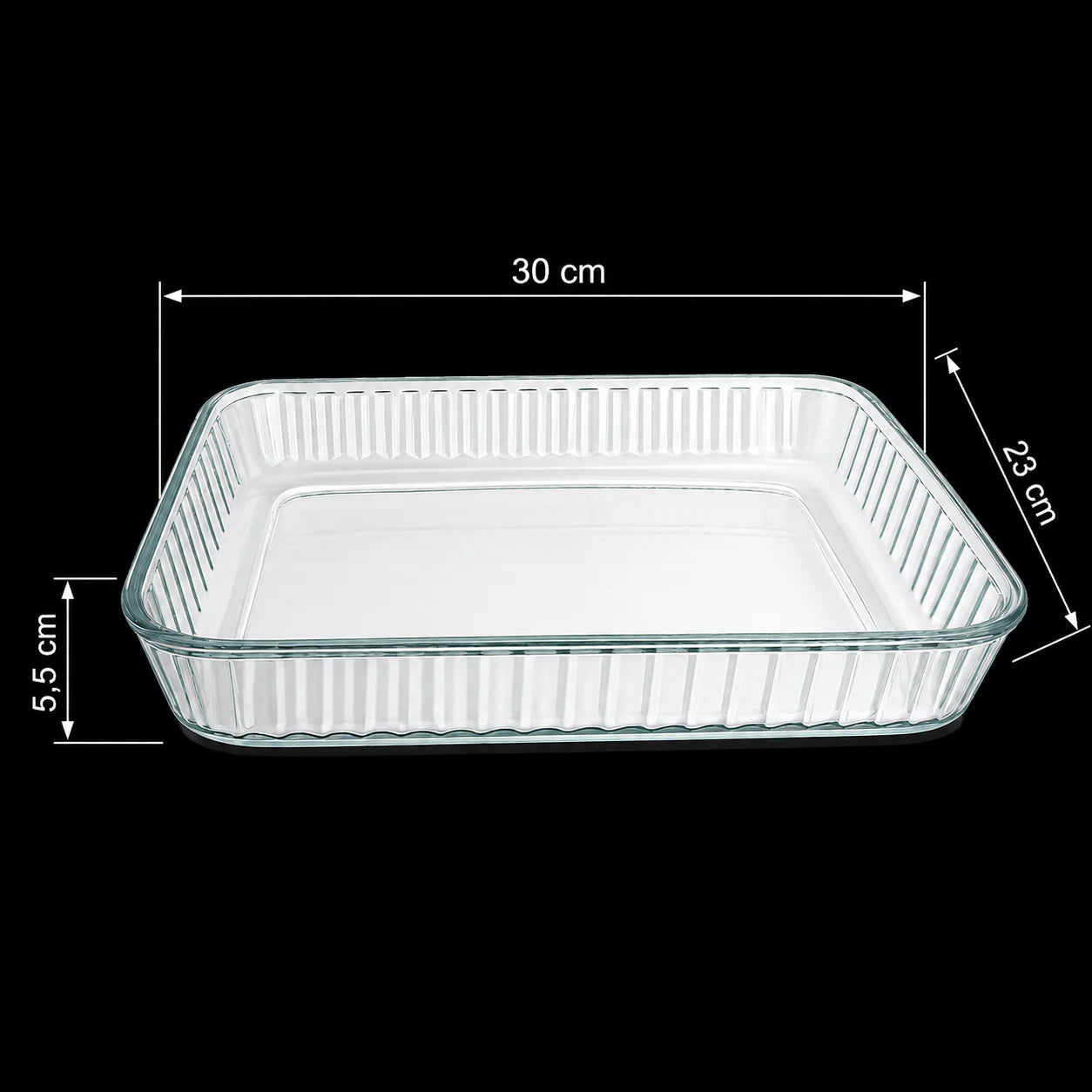Vase Termorezistente din Sticlă pentru Cuptor, 5+1 Piese, Diferite Dimensiuni, cu Capac și Tăvi pentru Gătit Engros