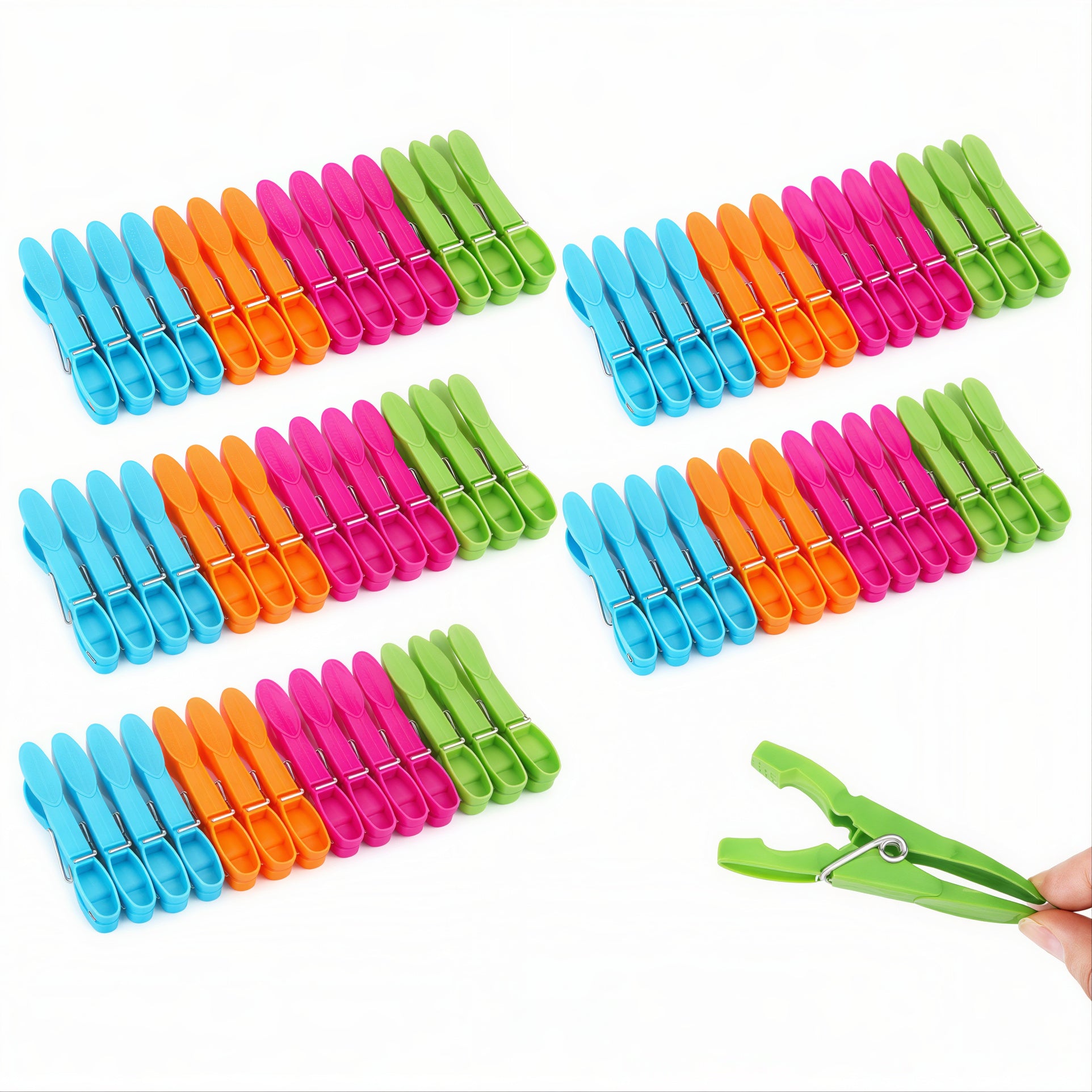 Carlige 50/set din Plastic, Diferite Culori Engros