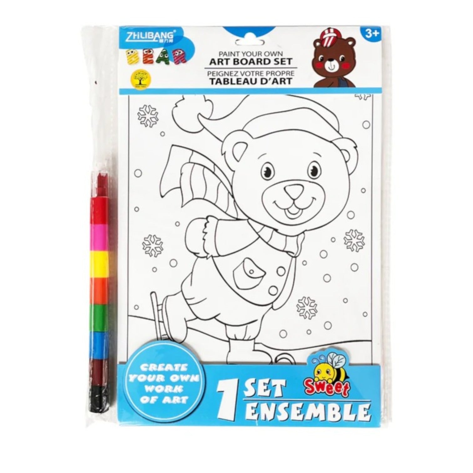 Carte de Colorat 20x13cm cu Diferite Animatii, cu Creion Cerat Multicolor Engros