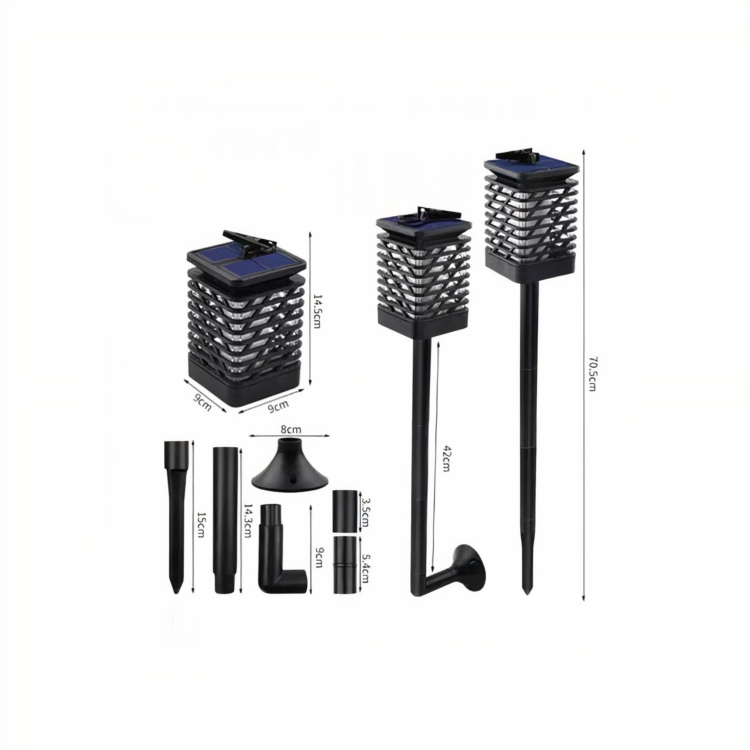 Lampa Solara pentru Gradina, Impermeabila, 65 cm Engros