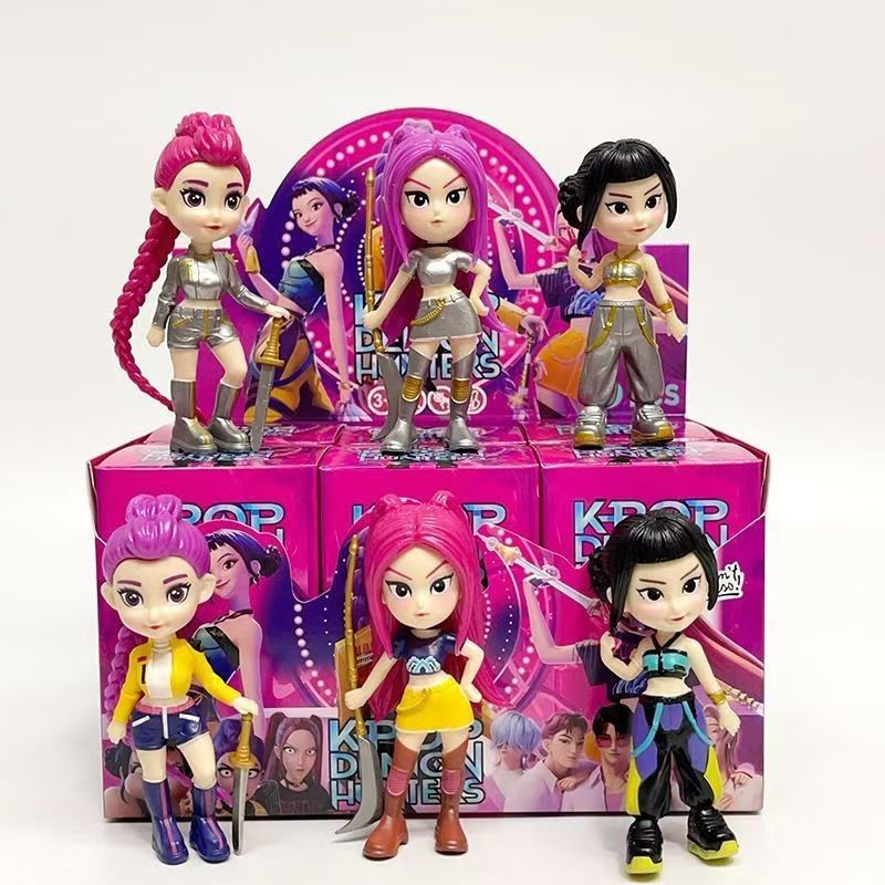 Figurine 6/set KPOP Demon Hunters Blind Box 10cm, Diferite Modele Engros