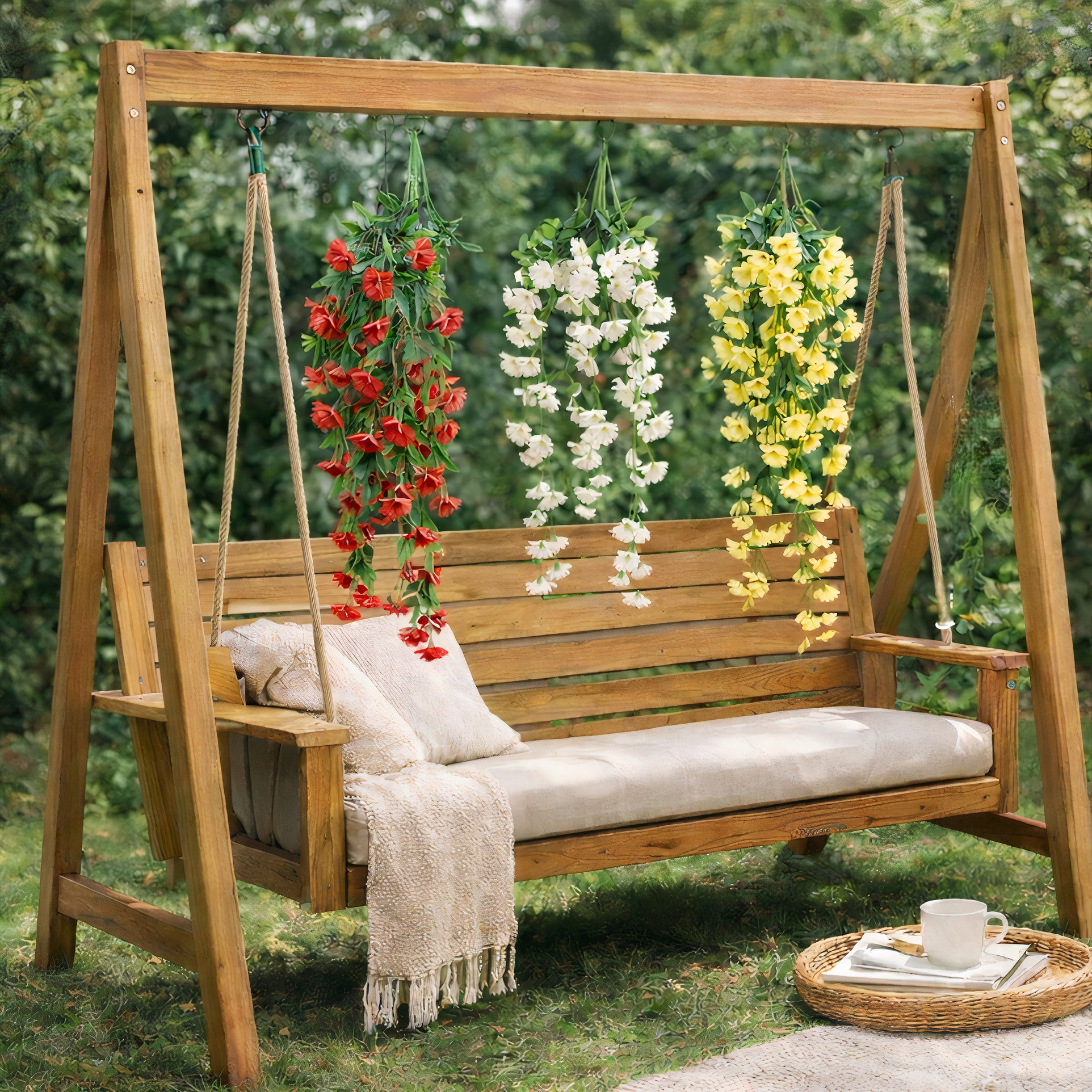 Floare Artificiala Ghirlanda 80cm, Curgatoare Diferite Culori Engros