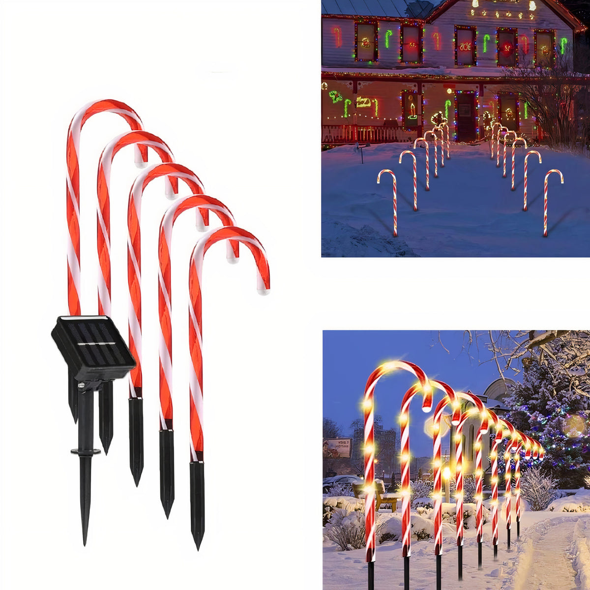 Lampa Solara 5/set Model Acadea, de Craciun 43cm pentru Alei Engros