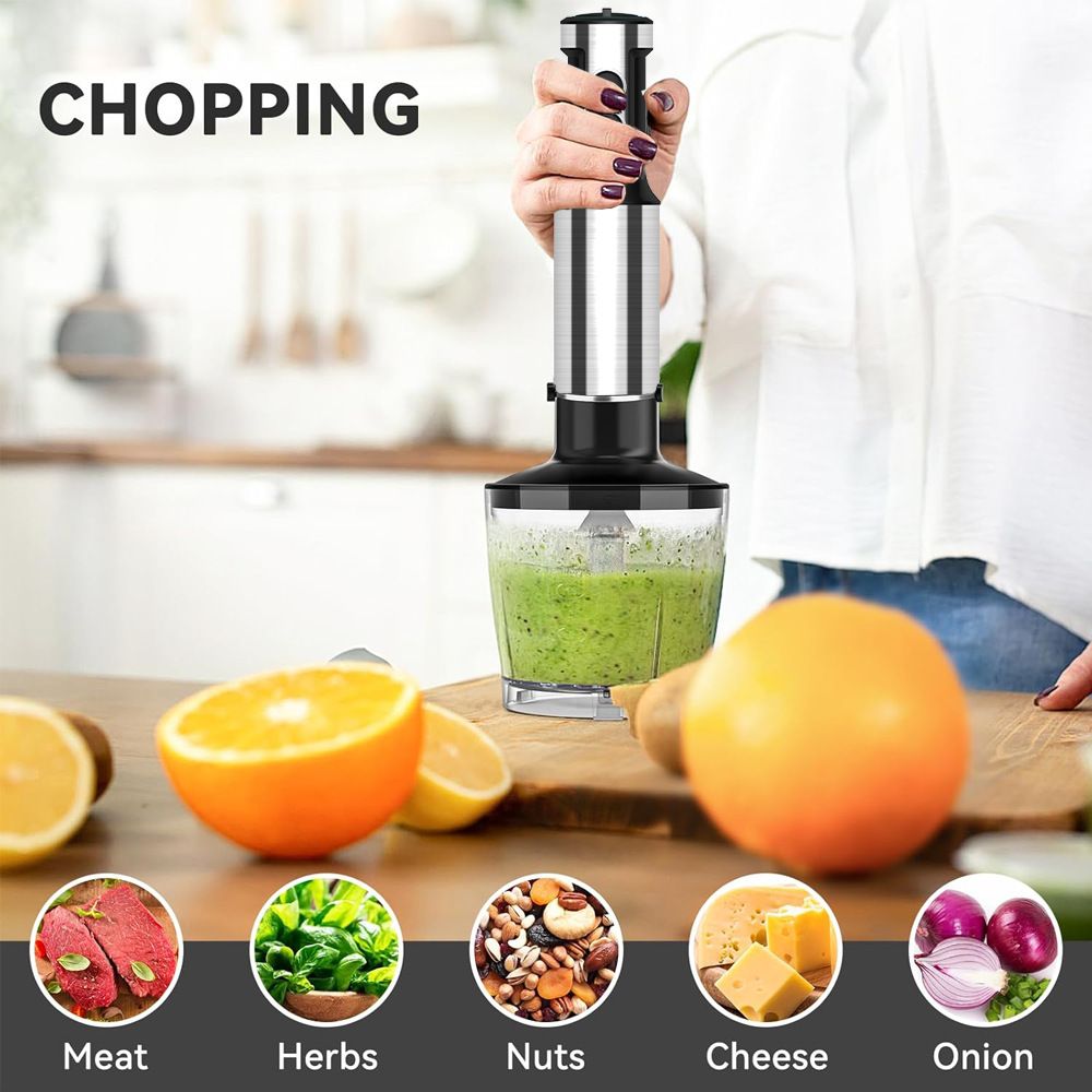 Blender Vertical 35cm, Silver Love 5 în 1. 500W cu Accesorii Engros