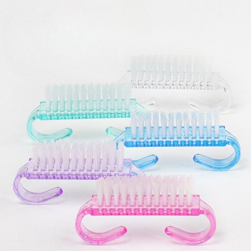 Perii pentru Unghii 12/set, de Curatare 7x2cm, Diferite Culori Engros