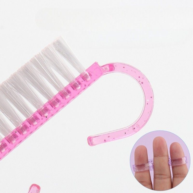 Perii pentru Unghii 12/set, de Curatare 7x2cm, Diferite Culori Engros