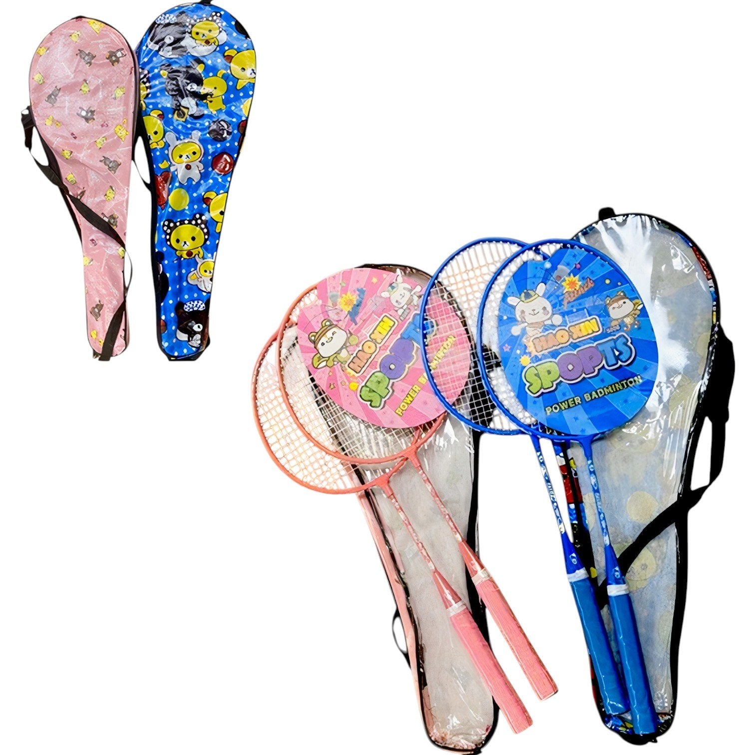 Palete Badminton 2/set, Diferite Culori 55cm Engros