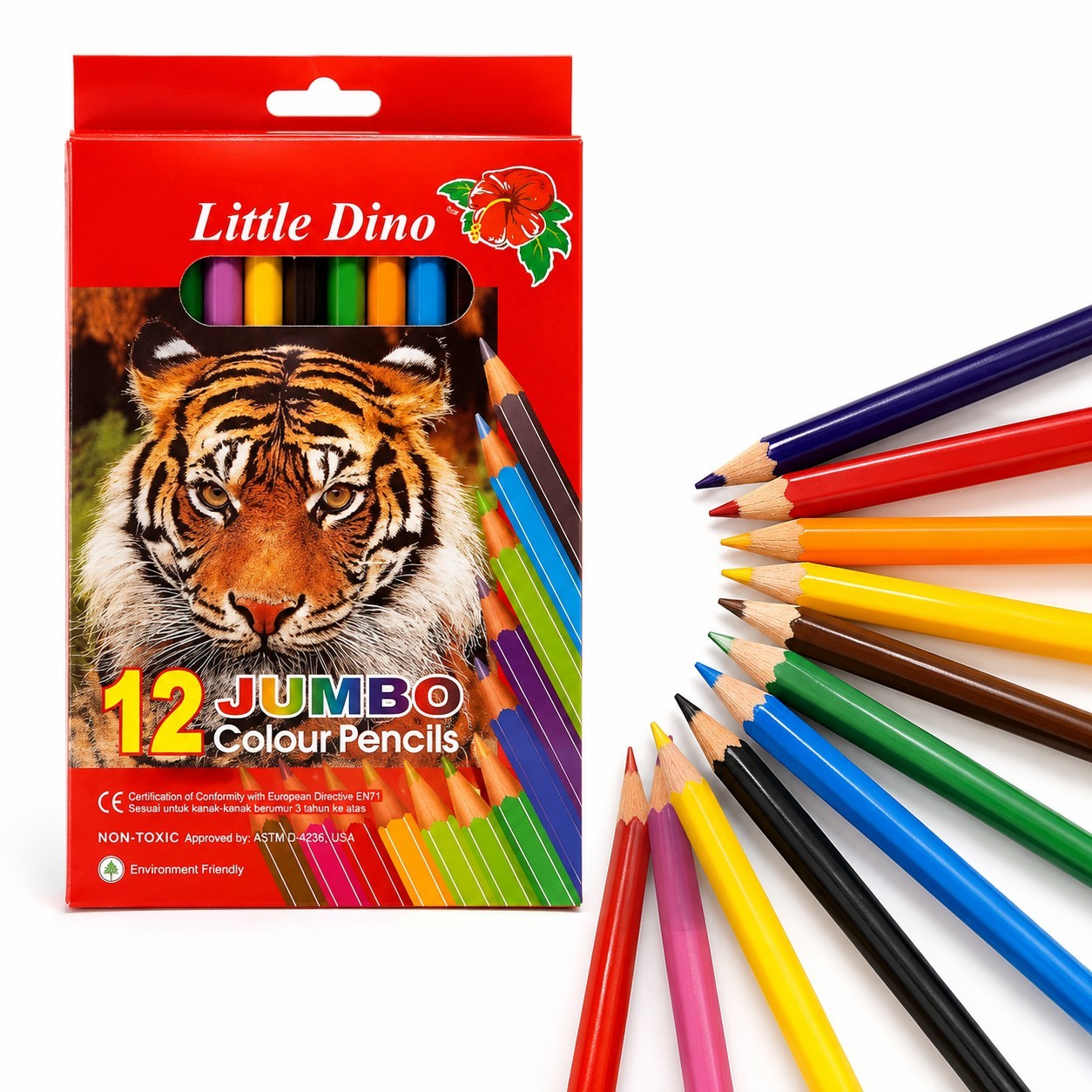 Creioane 12/set Colorate 17cm, Groase 6/set Diferite Culori Engros