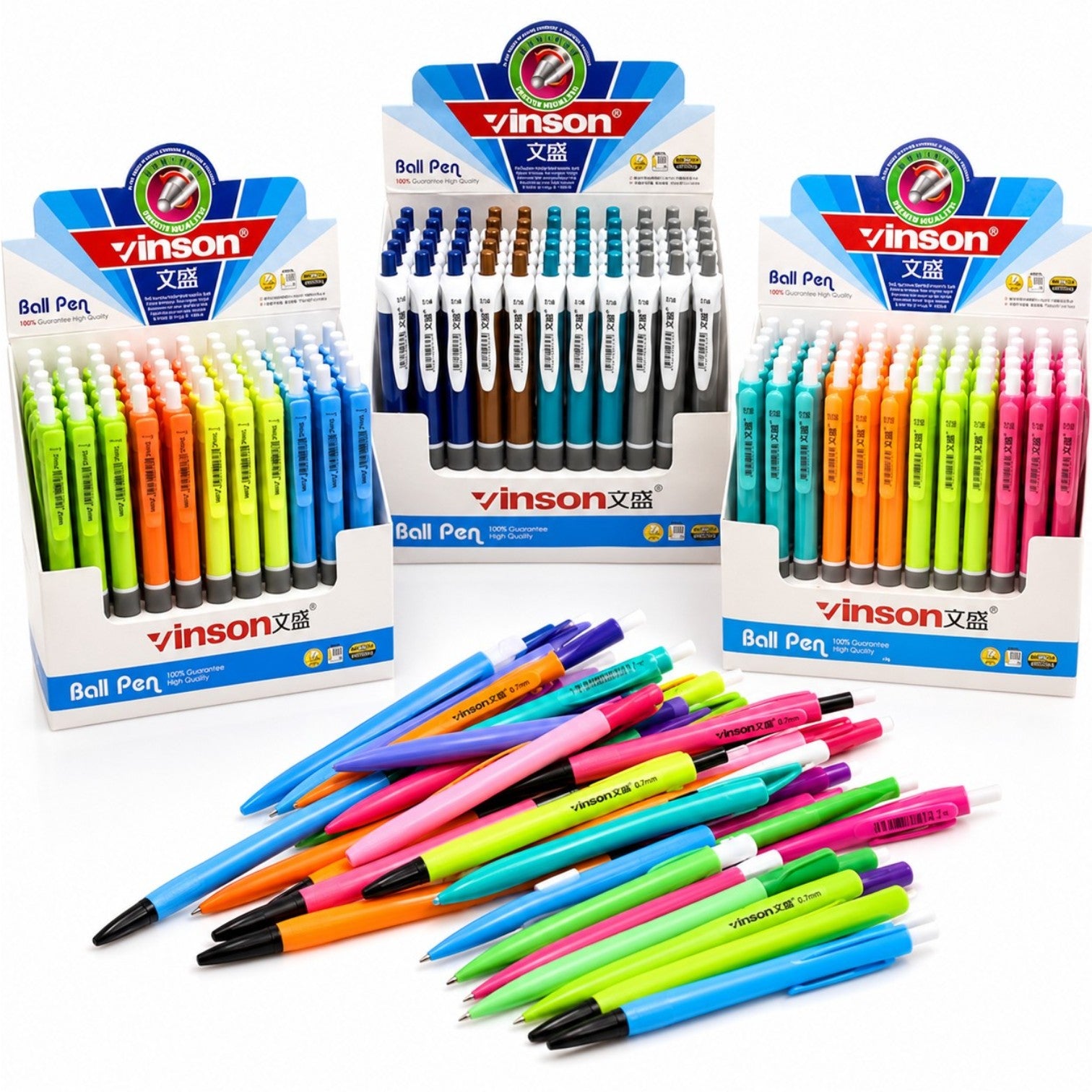 Pix Vinson 13cm Pasta Albastra si Corp cu Grip Antiderapant 60/set Diferite Culori Engros
