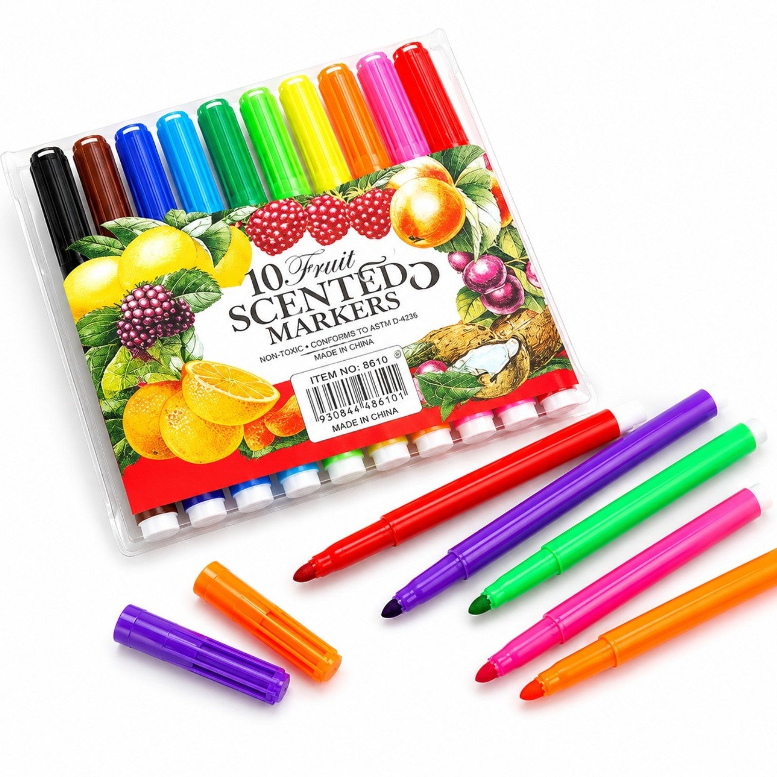 Carioci Parfumate 12 Culori cu Arome de Fructe, 12/set Groase 14cm Diferite Culori Engros