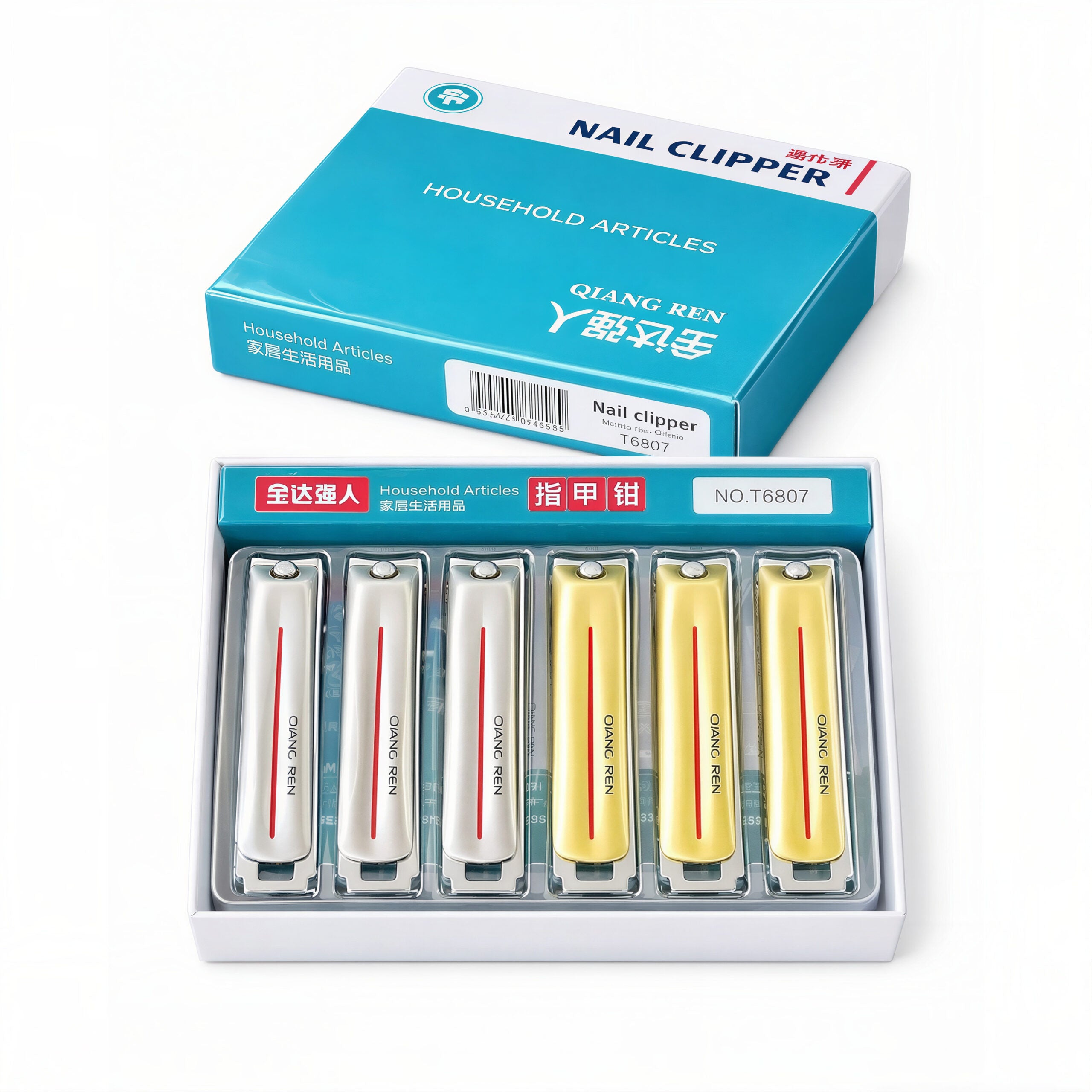 Unghieră 12/set din Oțel Inoxidabil, Diferite Culori Engros