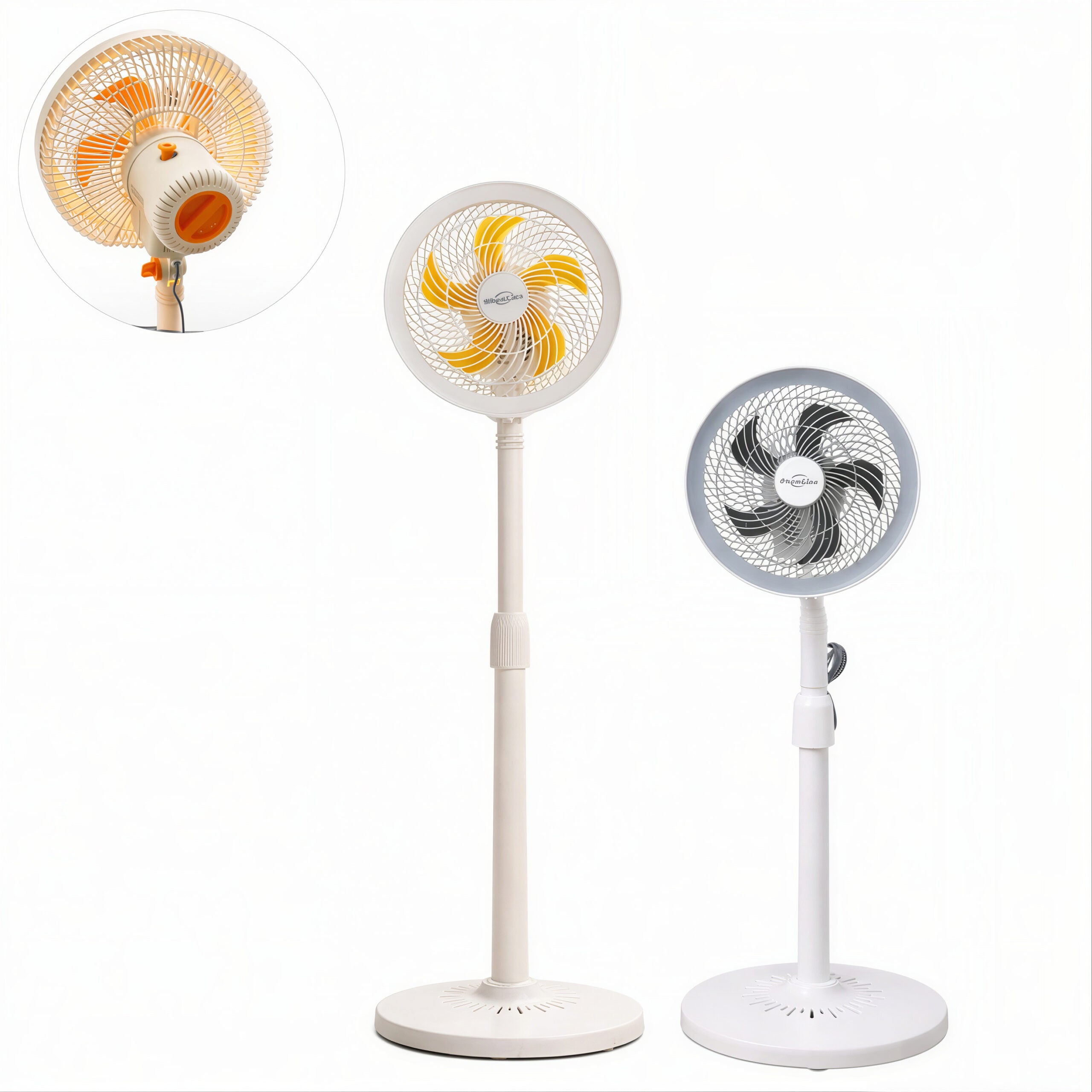 Ventilator cu Picior Reglabil 69–95cm Oscilație și Înălțime Ajustabilă, din Plastic Diferite Culori Engros