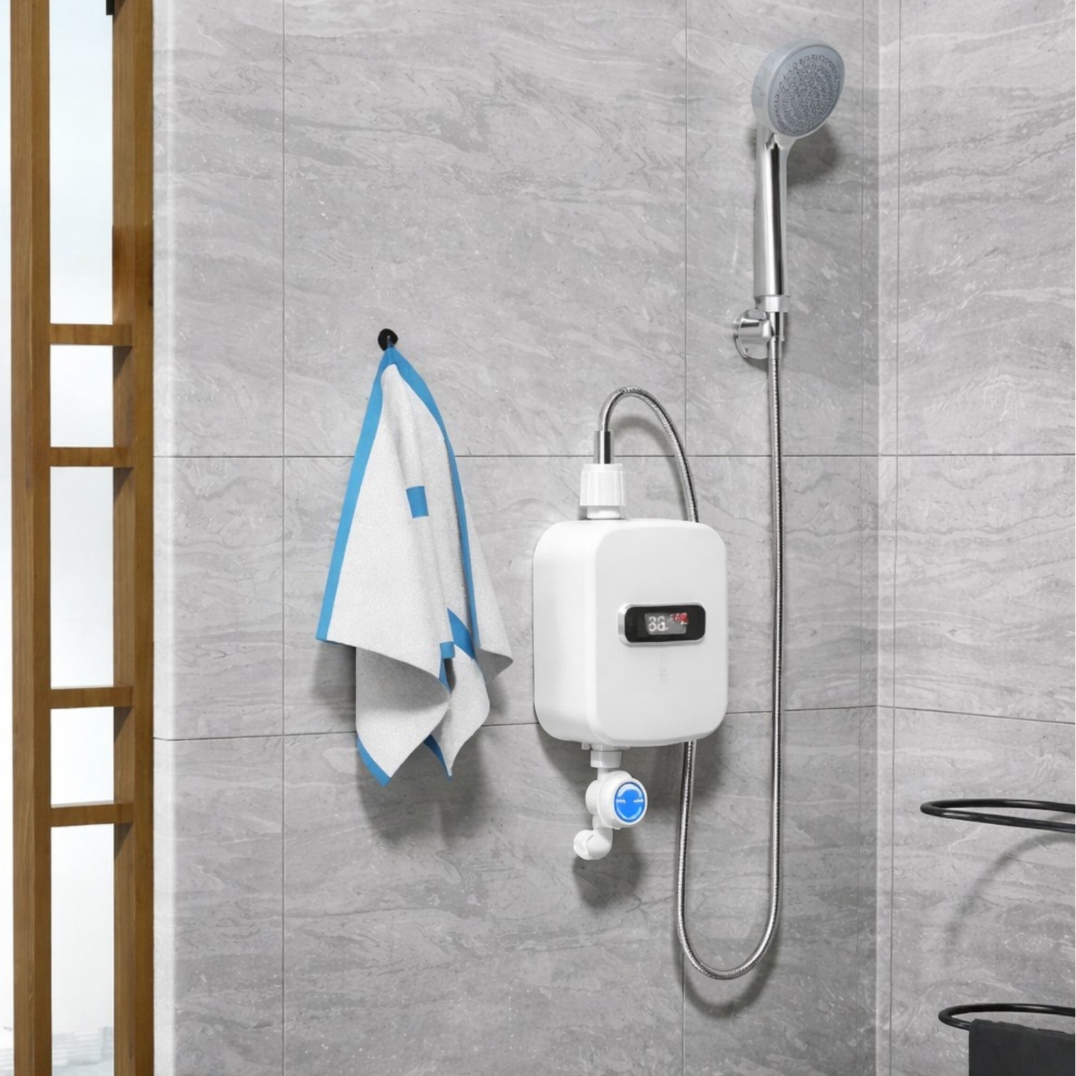 Boiler Electric Instant pentru Apă Caldă 3500W, cu Afișaj Digital Engros