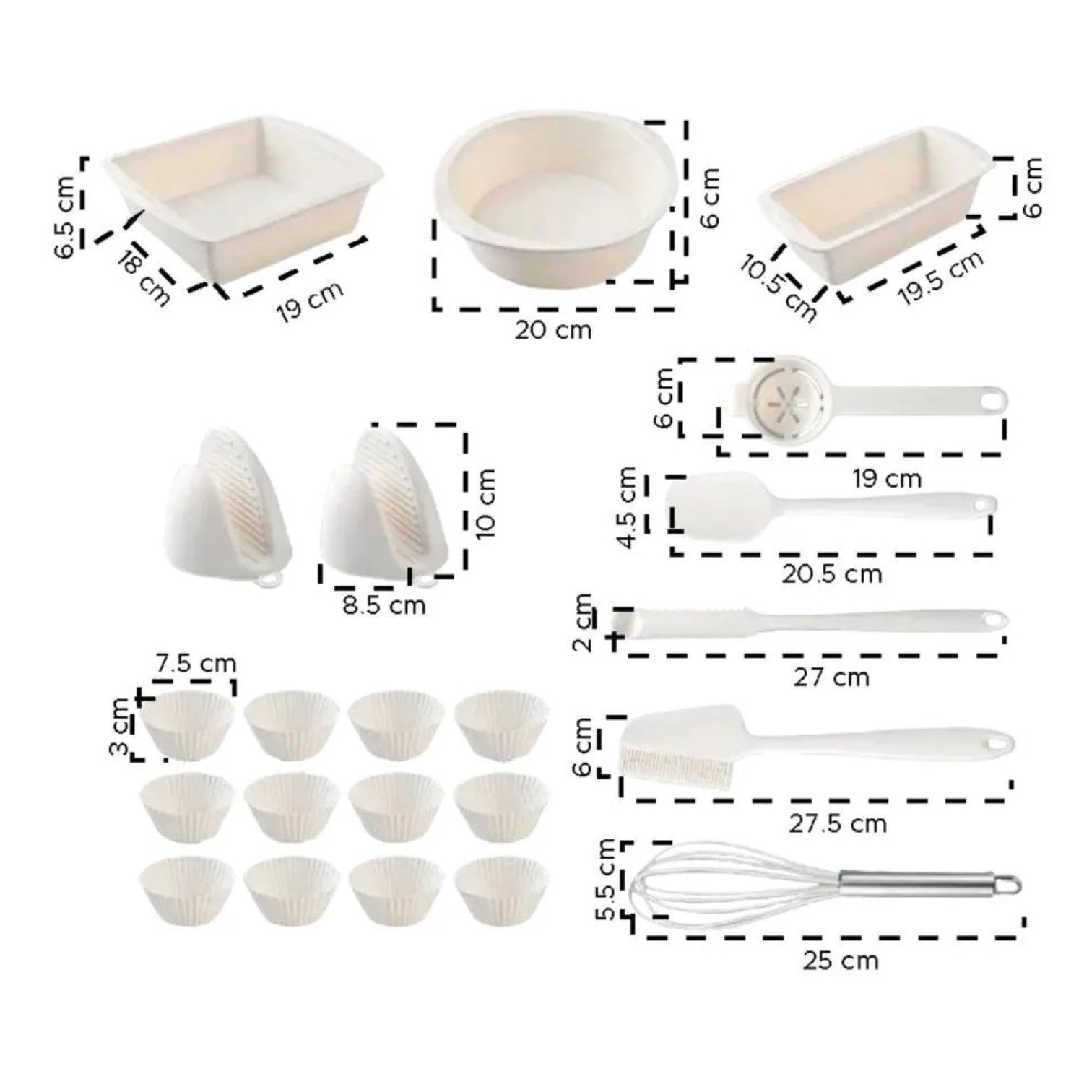 Ustensile pentru Copt 22 Piese din Silicon, Tavi si Ustensile Engros