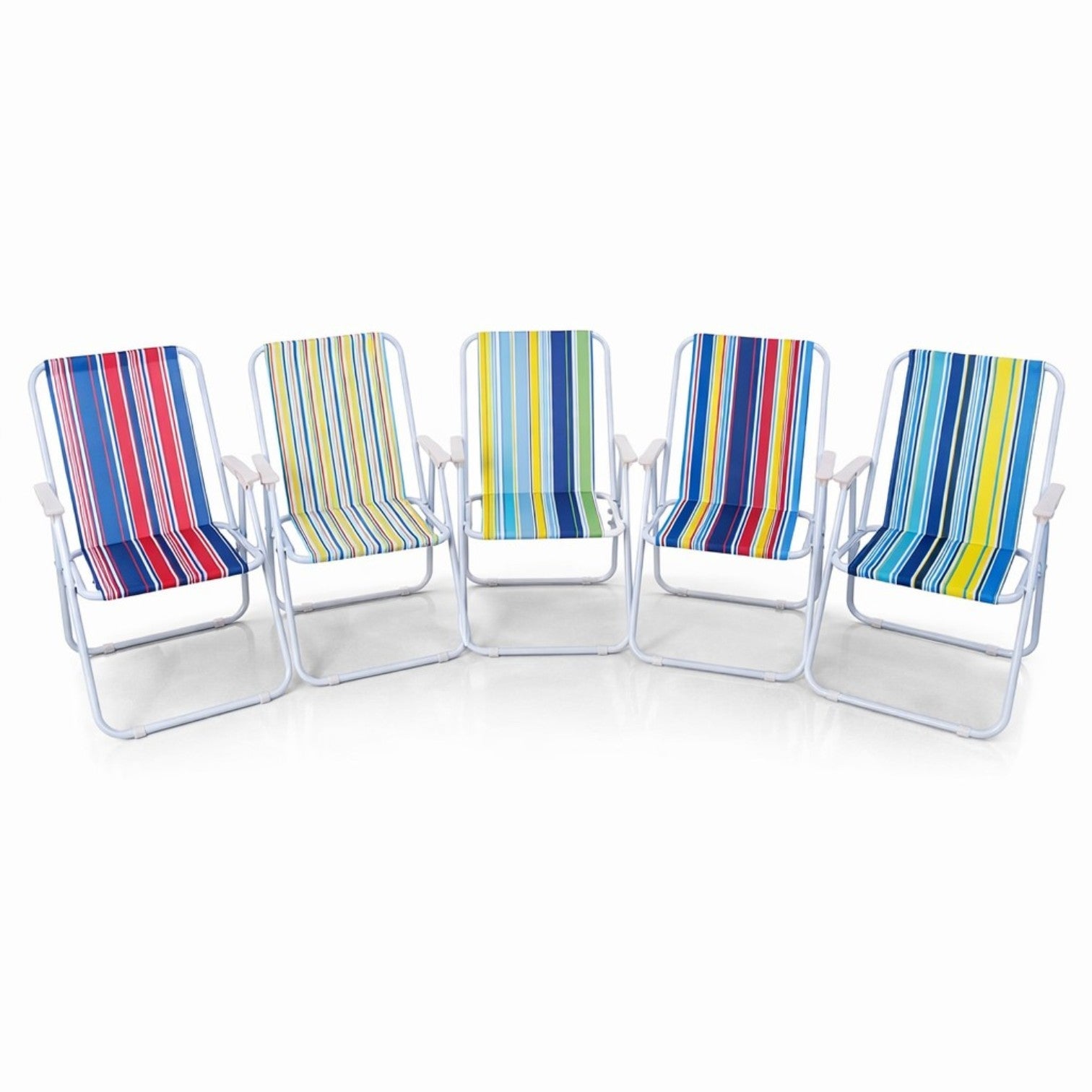 Scaun Pliabil pentru Camping/Plaja, 42x50x75cm cu Cotiere Diferite Culori Engros