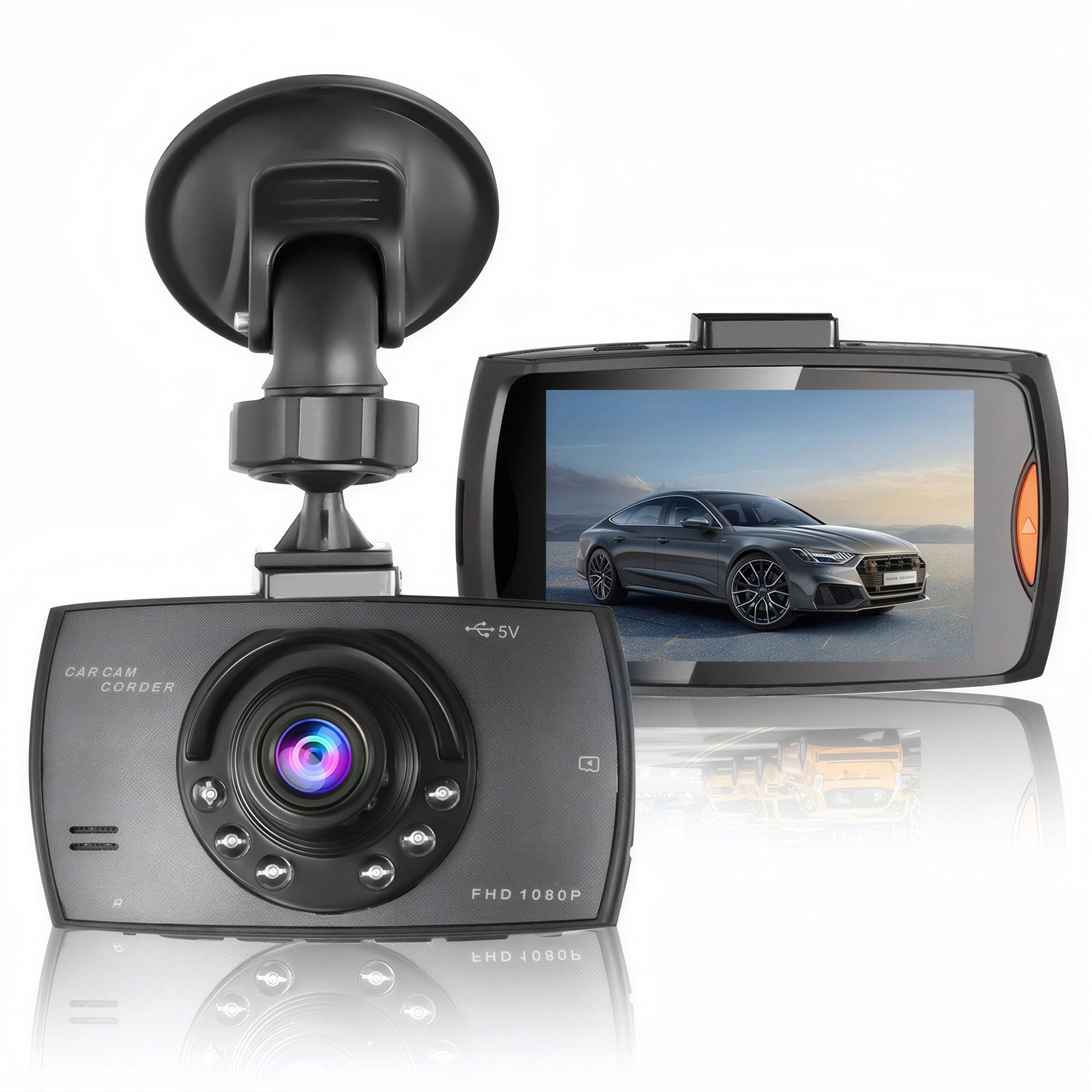 Cameră Auto Mini DVR 8.5x5cm, 5V, Înregistrare Video HD, Montaj pe Parbriz, Senzor Mișcare, Suport Card Memorie Engros