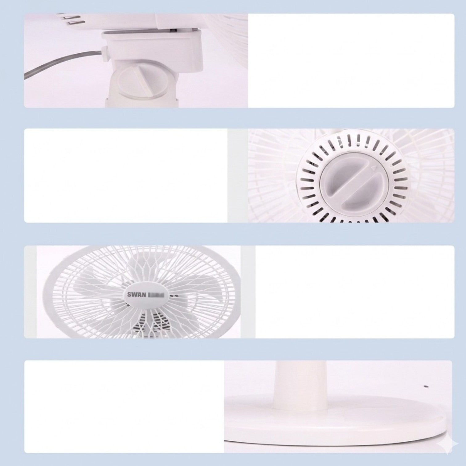 Ventilator Electric 23.5×34×20cm, cu 3 Trepte de Viteză, din Plastic, Diferite Culori Engros