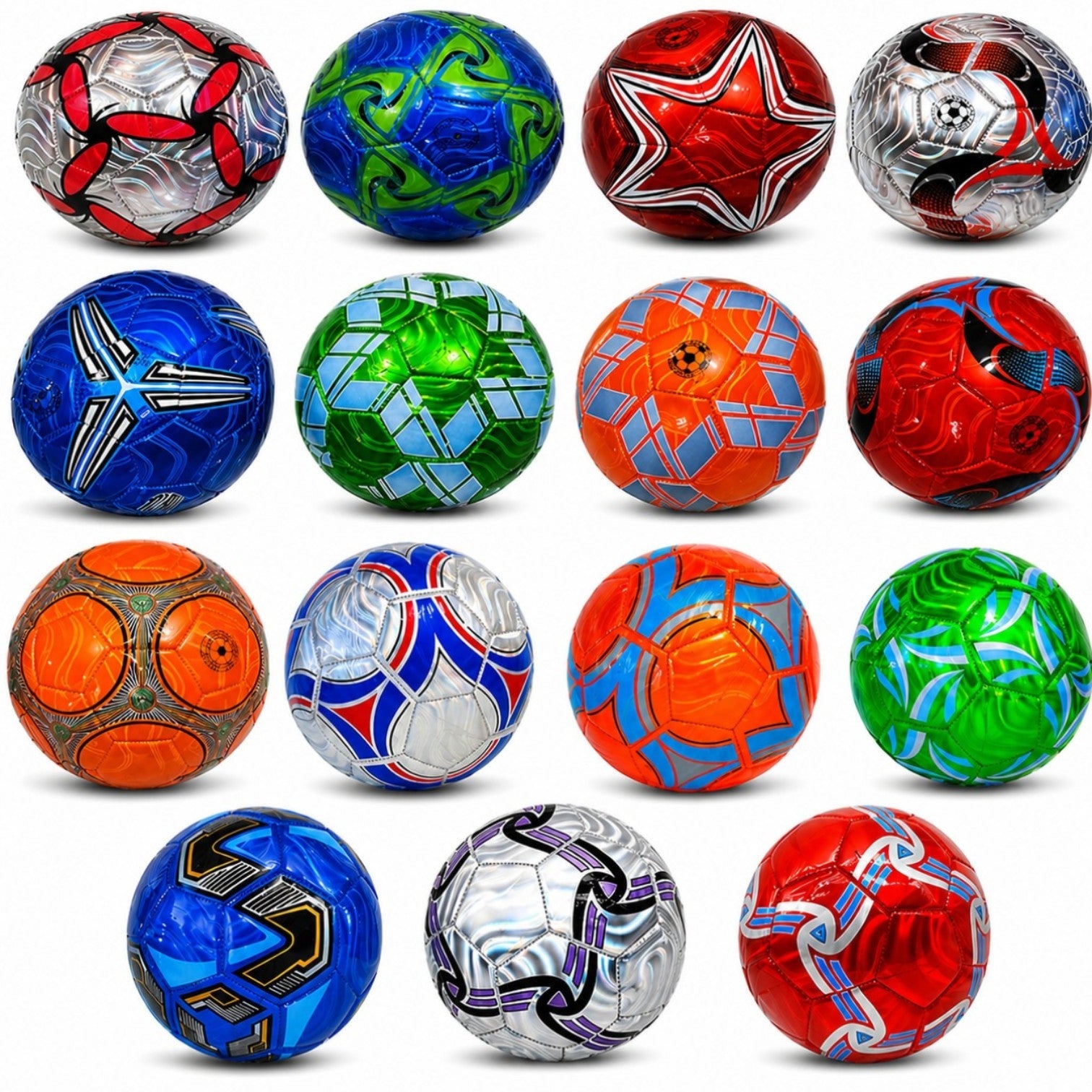 Minge de Fotbal Nr. 5 din Imitatie Piele, Material Lucios 345g Diferite Modele Engros