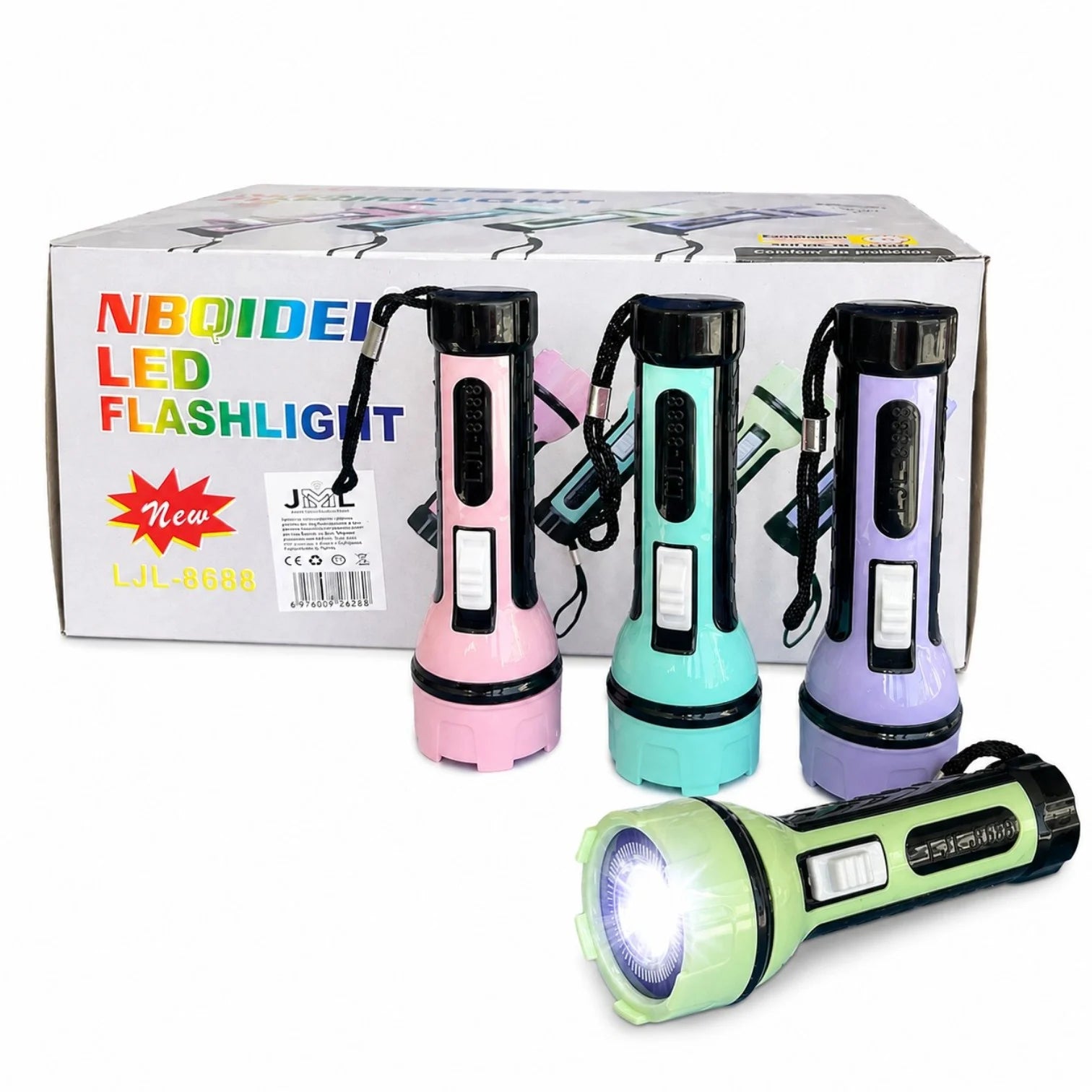 Lanternă LED 48/set, cu Șnur de Prindere 10.5cm, Portabilă, Diferite Culori Engros