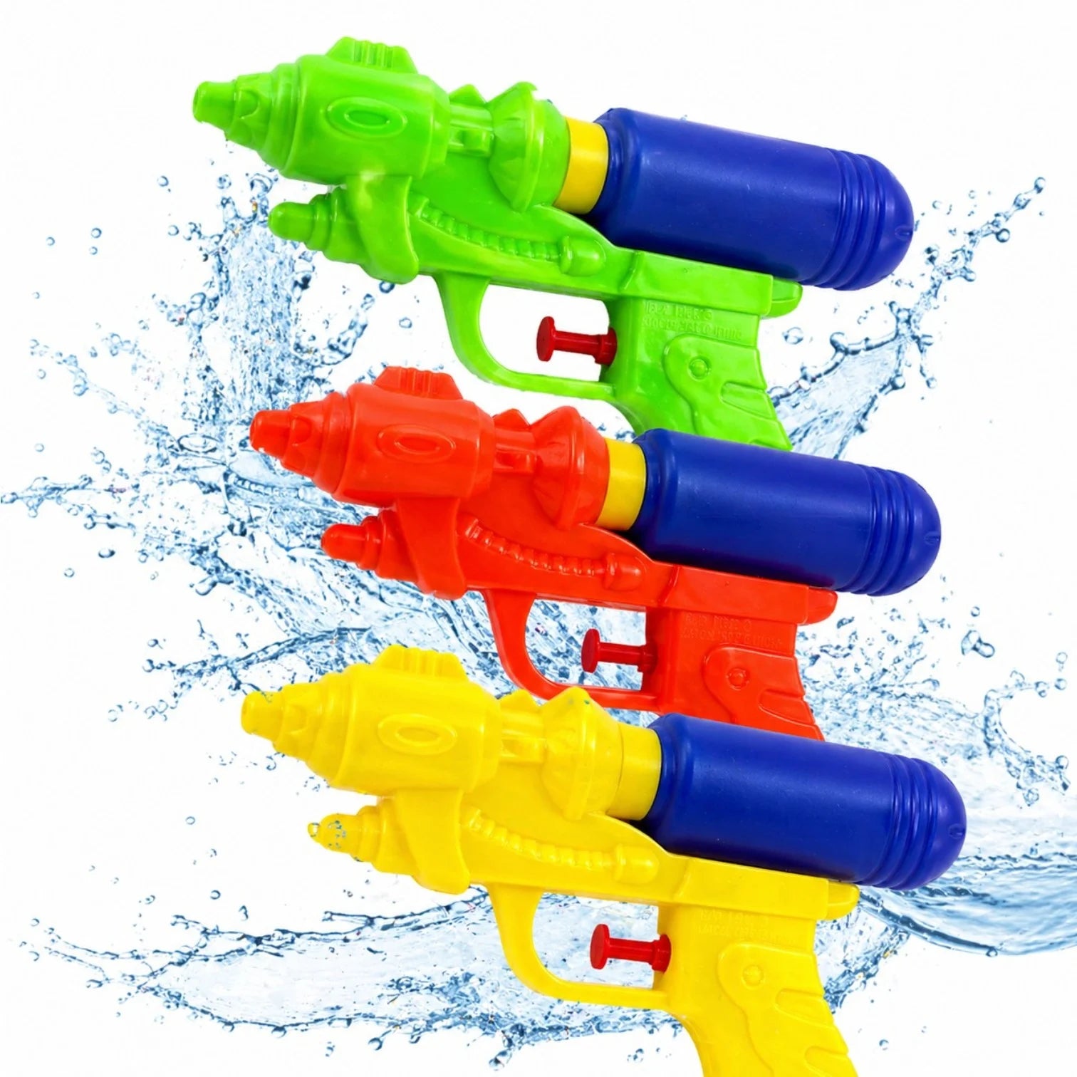 Pistol cu Apa 10x17cm din Plastic, cu Rezervor Detasabil, Diferite Culori Engros