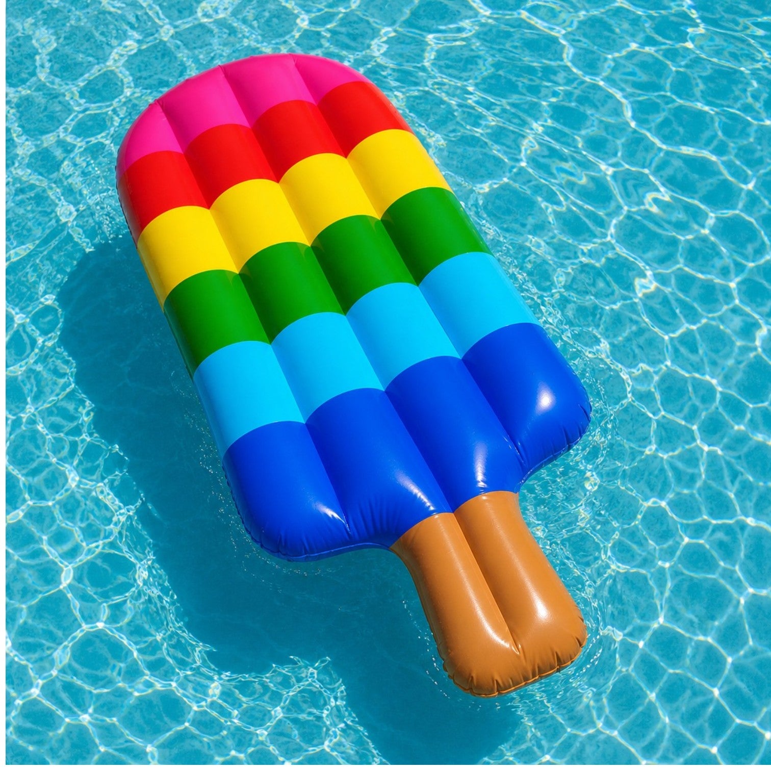 Saltea Gonflabilă 112cm, Model Înghețata Curcubeu, PVC Engros