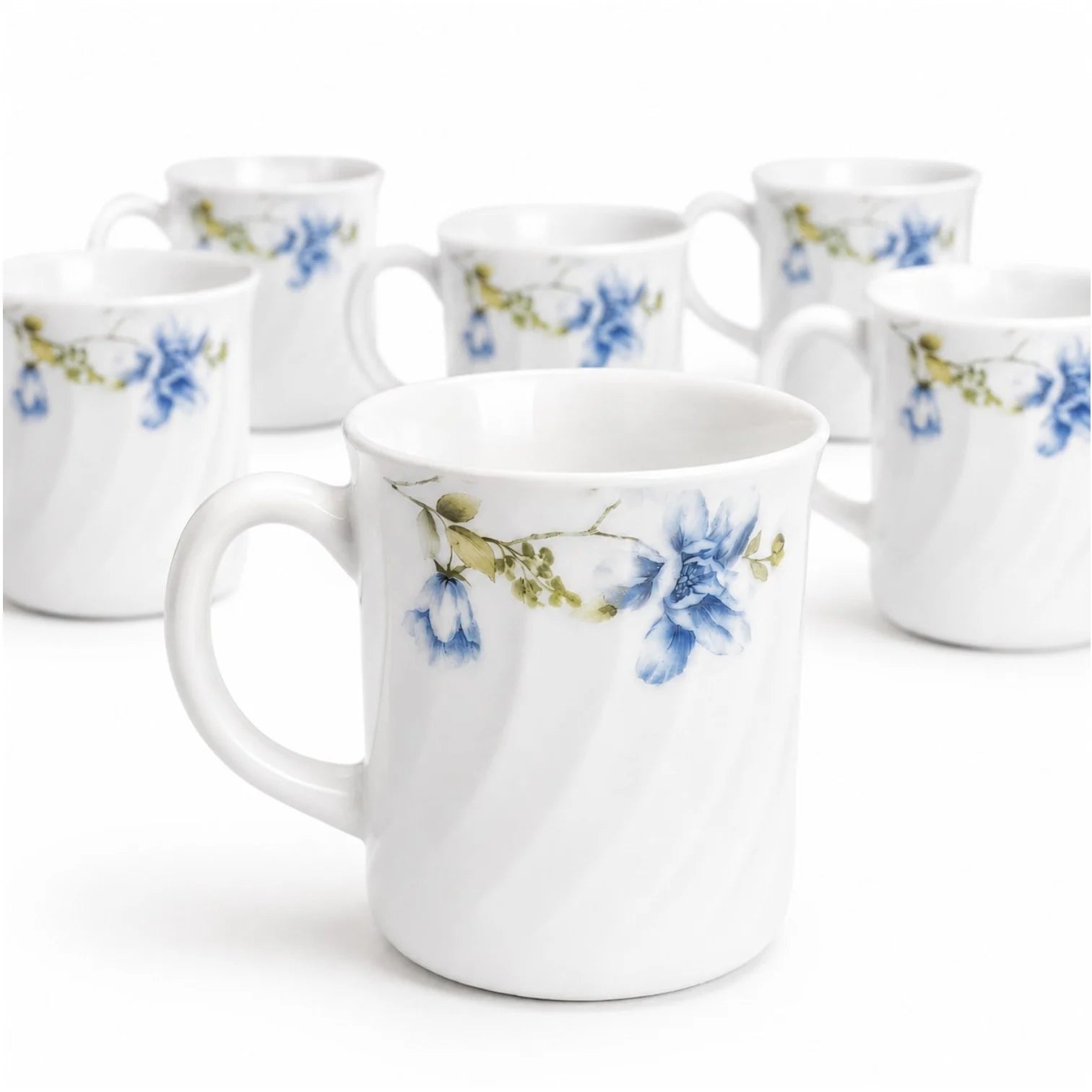 Cana 6/set, Model Floral 9x8cm din Opal Engros