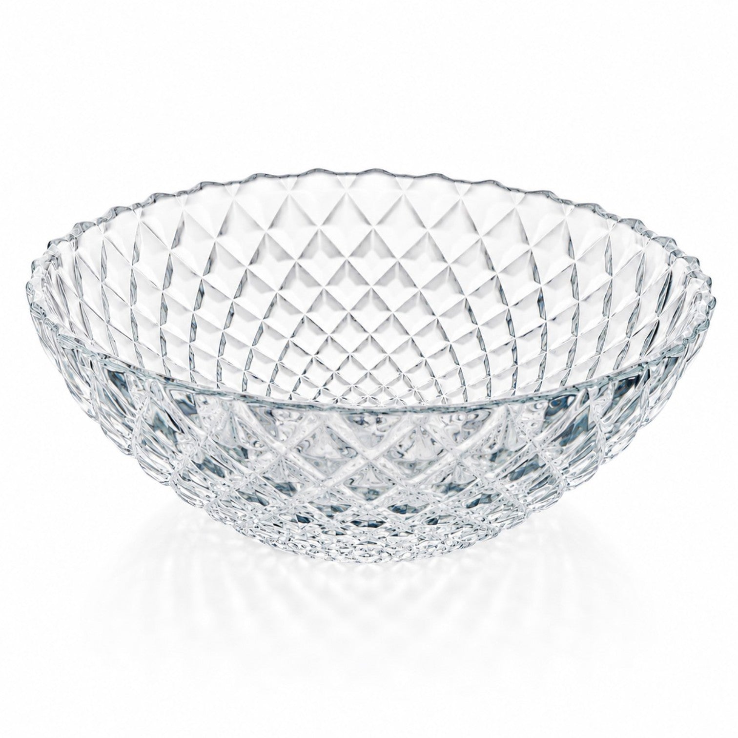 Bol din Sticlă 6/set, Model Cristal 17x5.5cm, Transparent Engros