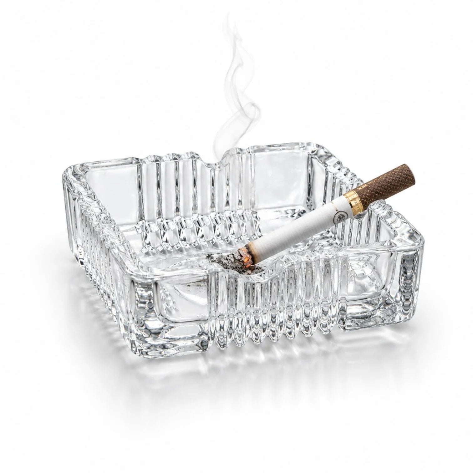 Scrumiera 10x3cm din Sticla, Model Cristal Engros