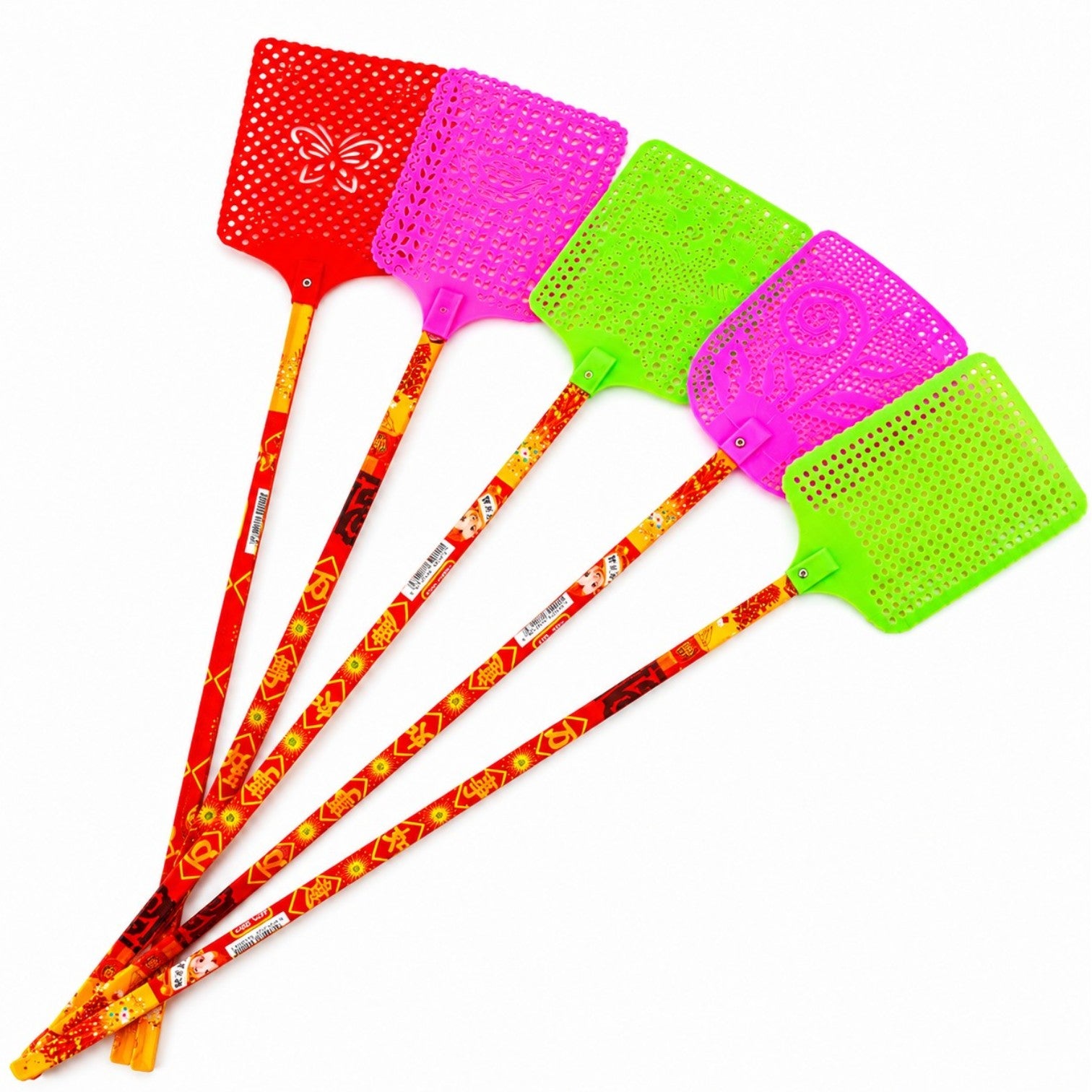 Paleta Muste 76cm cu Maner din Lemn, Diferite Culori Engros
