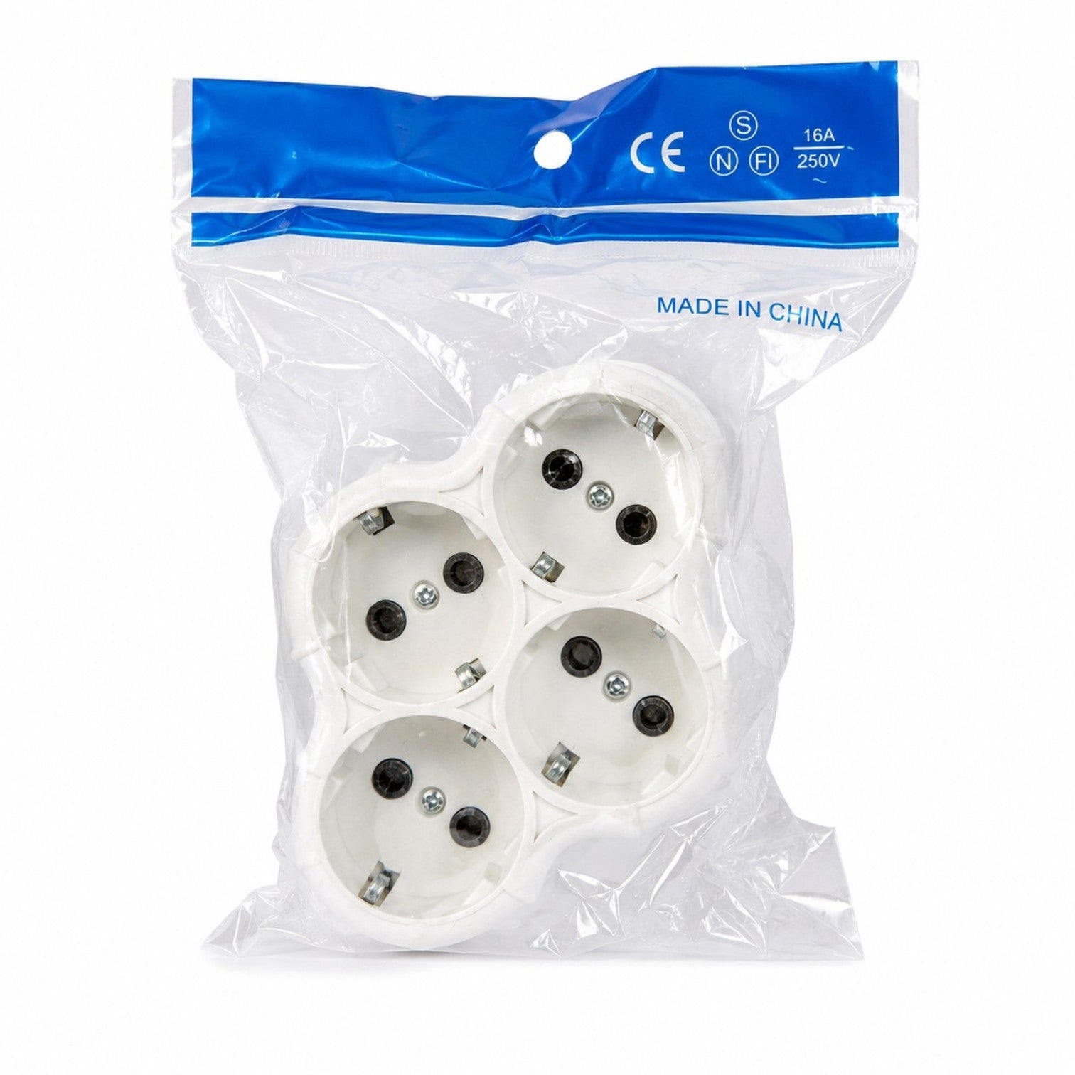 Adaptor Multiplu 4 Prize 16A, 250V, 3680W, cu Împământare Engros