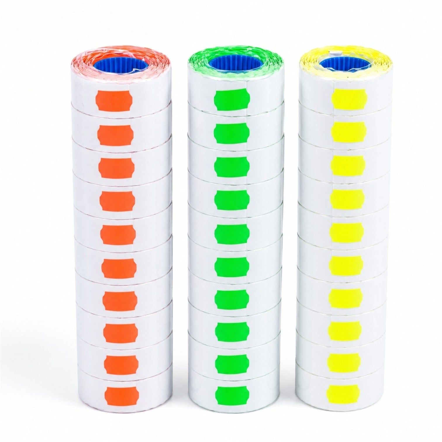 Role Etichete cu Adeziv Ondulate 10/Set, pentru Preturi, Diferite Culori Engros