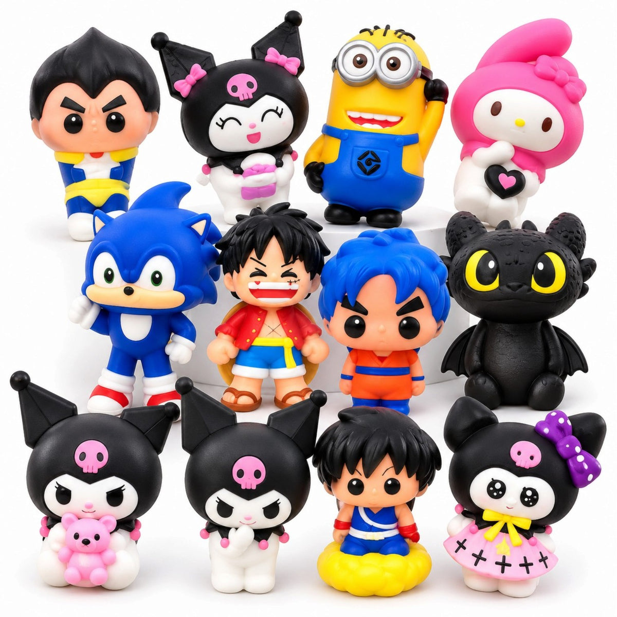 Jucarii Squishy Antistres 12/set, Figurine Moi, 10cm cu Personaje Diverse Engros
