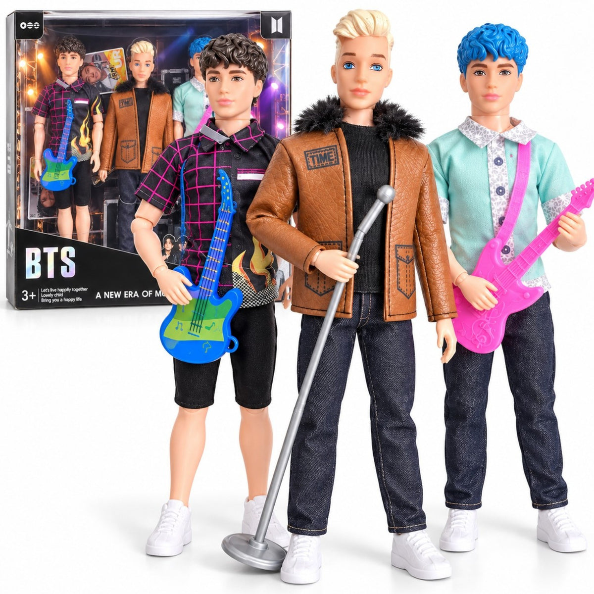 Papusi Baieti BTS 29cm, 3/set, Articulate, Diferite Modele Engros