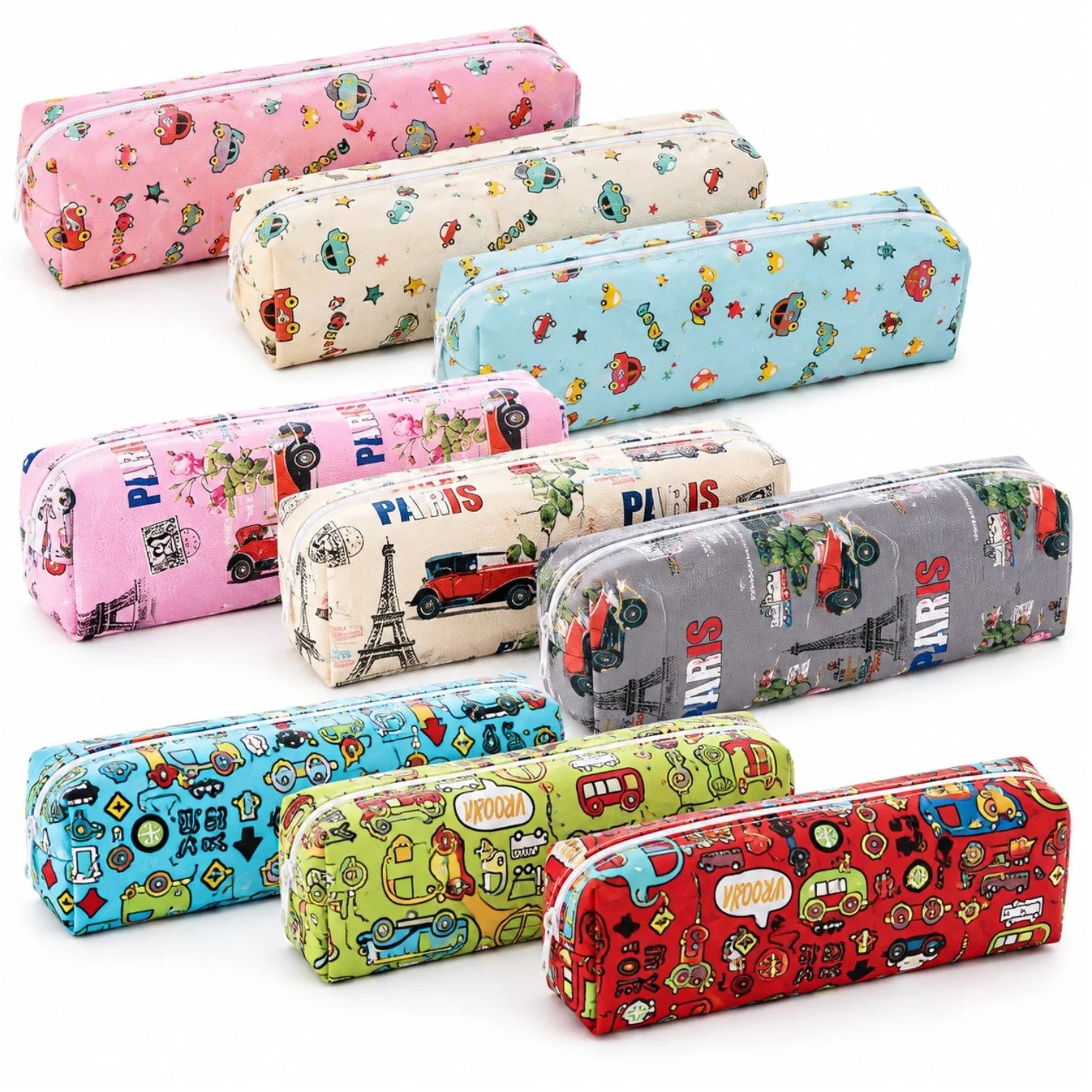 Penar Tubular 20×7×5cm, 12/Set, pentru Școală și Birou, Diferite Modele Engros