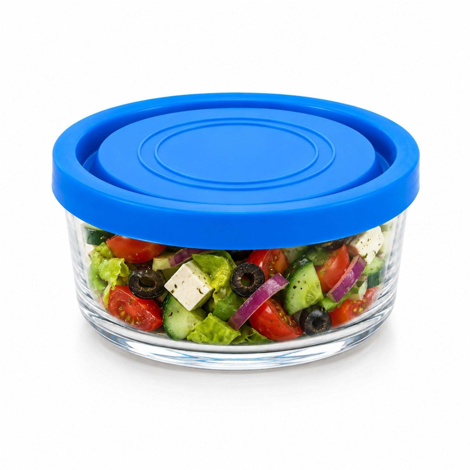 Caserola din Sticlă 12/set, cu Capac 12x5cm, 450ml, Transparentă Engros