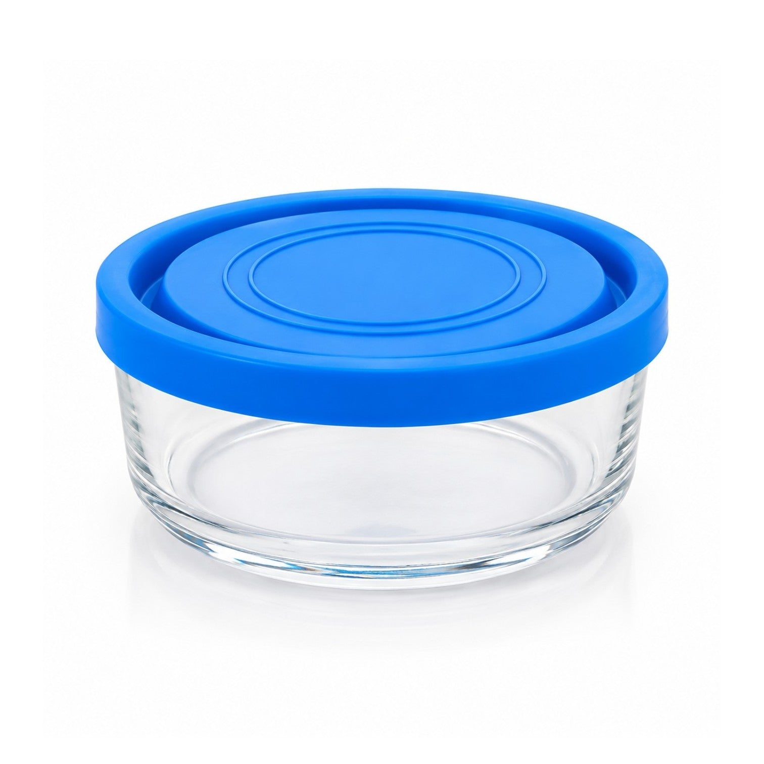 Caserola din Sticlă 12/set, cu Capac 12x5cm, 450ml, Transparentă Engros