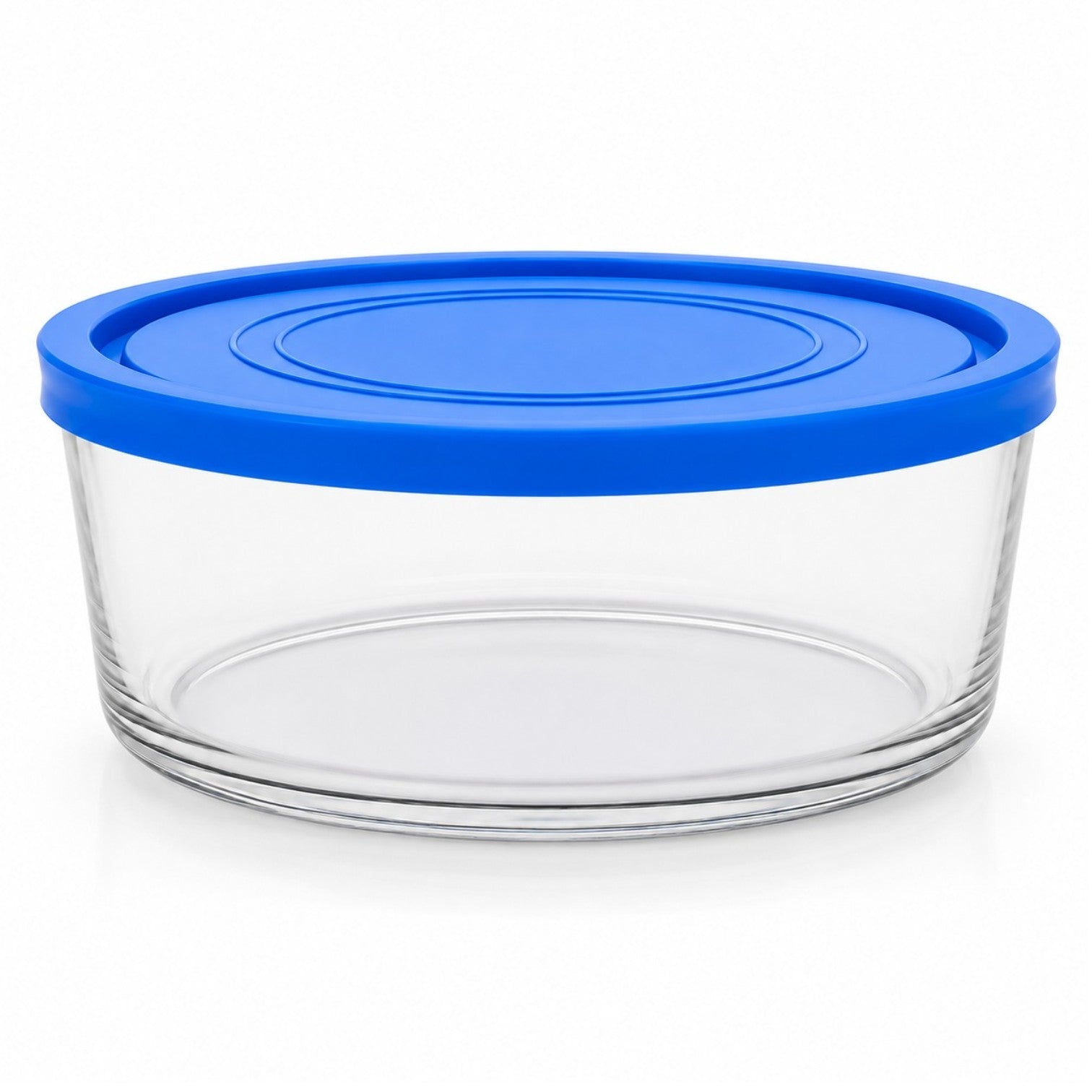 Caserola din Sticlă 6/set, cu Capac 9.5x18.5cm, 1450ml, Transparentă Engros