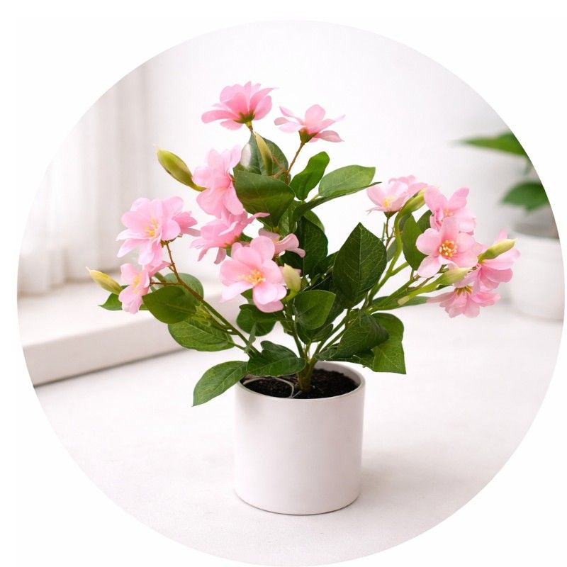 Flori Artificiale în Ghiveci 31cm, din Plastic Diferite Culori Engros