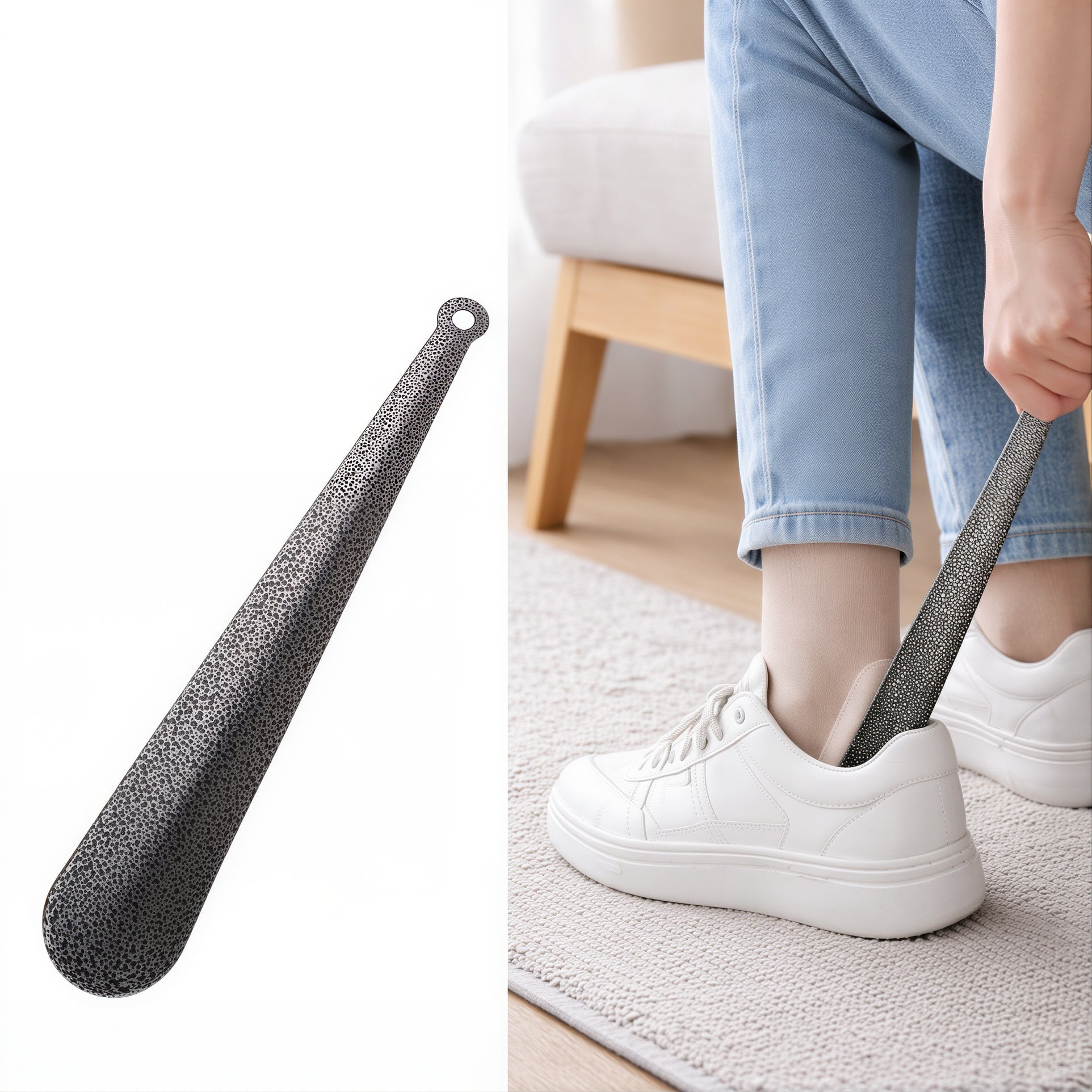 Încălțător Pantofi 45cm, din Metal cu Gaură de Agățare Engros