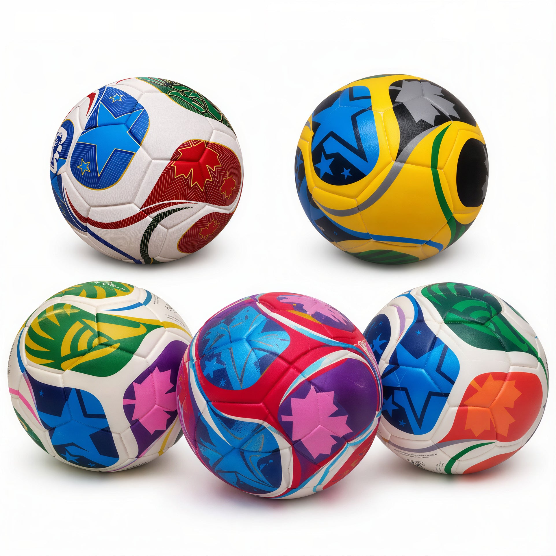 Minge de Fotbal Nr. 5, Diferite Modele Colorate Engros