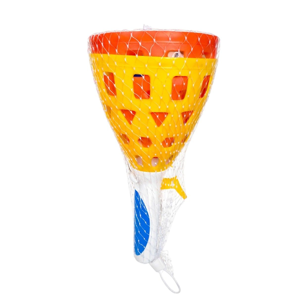 Jucărie Tip Catapultă 26.5cm, cu Coș și Minge 2/Set, Joc de Prins și Lansat Mingea pentru Copii, din Plastic Engros