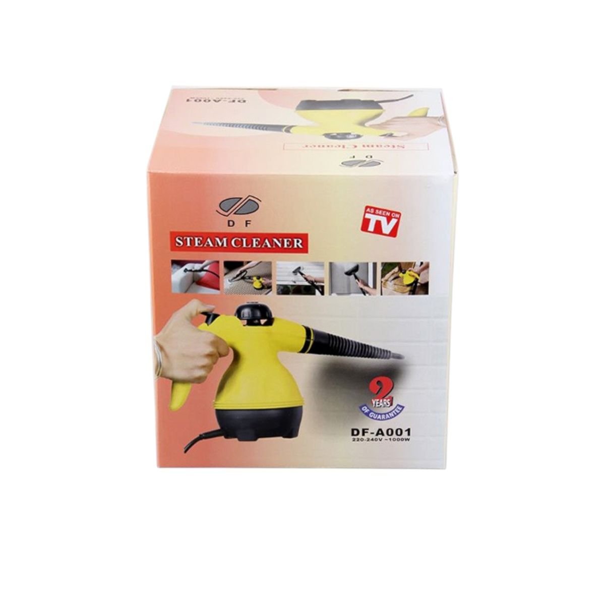 Aparat de Curățat cu Abur 28x12cm Portabil Multifuncțional, cu 9 Accesorii pentru Curatat Engros