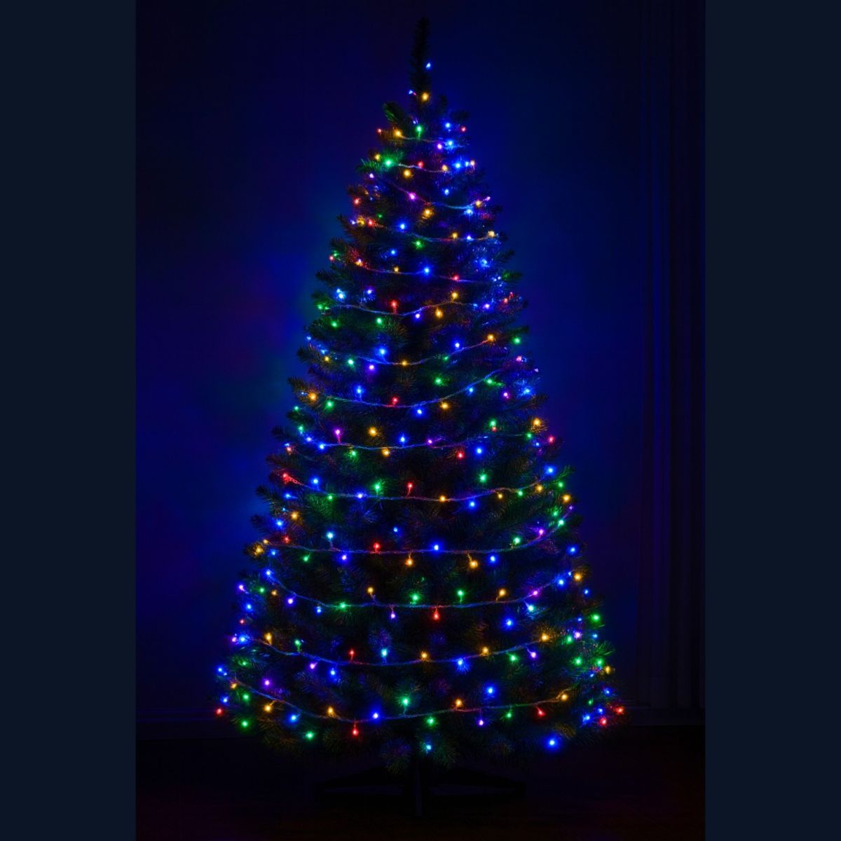 Instalație LED 15m cu 200 MicroLED-uri, Fir Transparent, Lumină Multicolora de Crăciun Engros