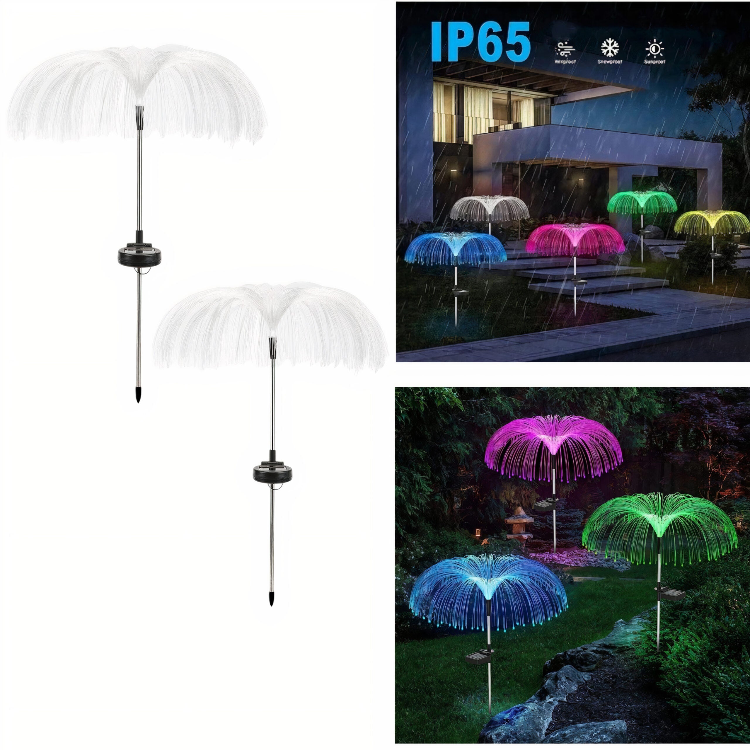 Lampa Solara 2/set Fibra Optica, 80cm Diferite Culori Engros